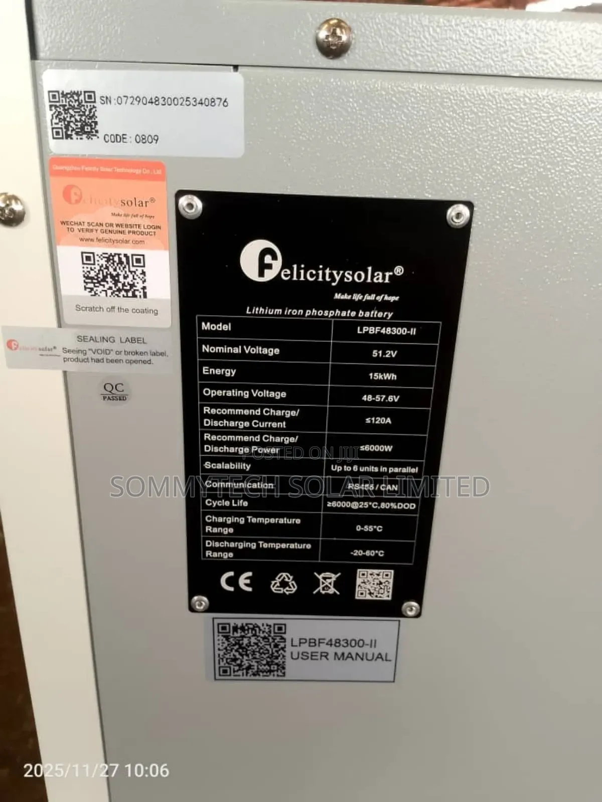 15kwh Luthiun Battery