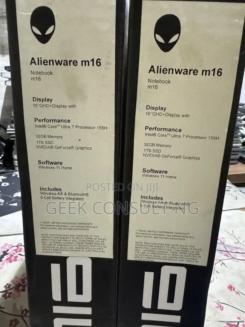 New Laptop Dell Alienware M16 R2 32GB Intel Core Ultra 7 SSD 1T