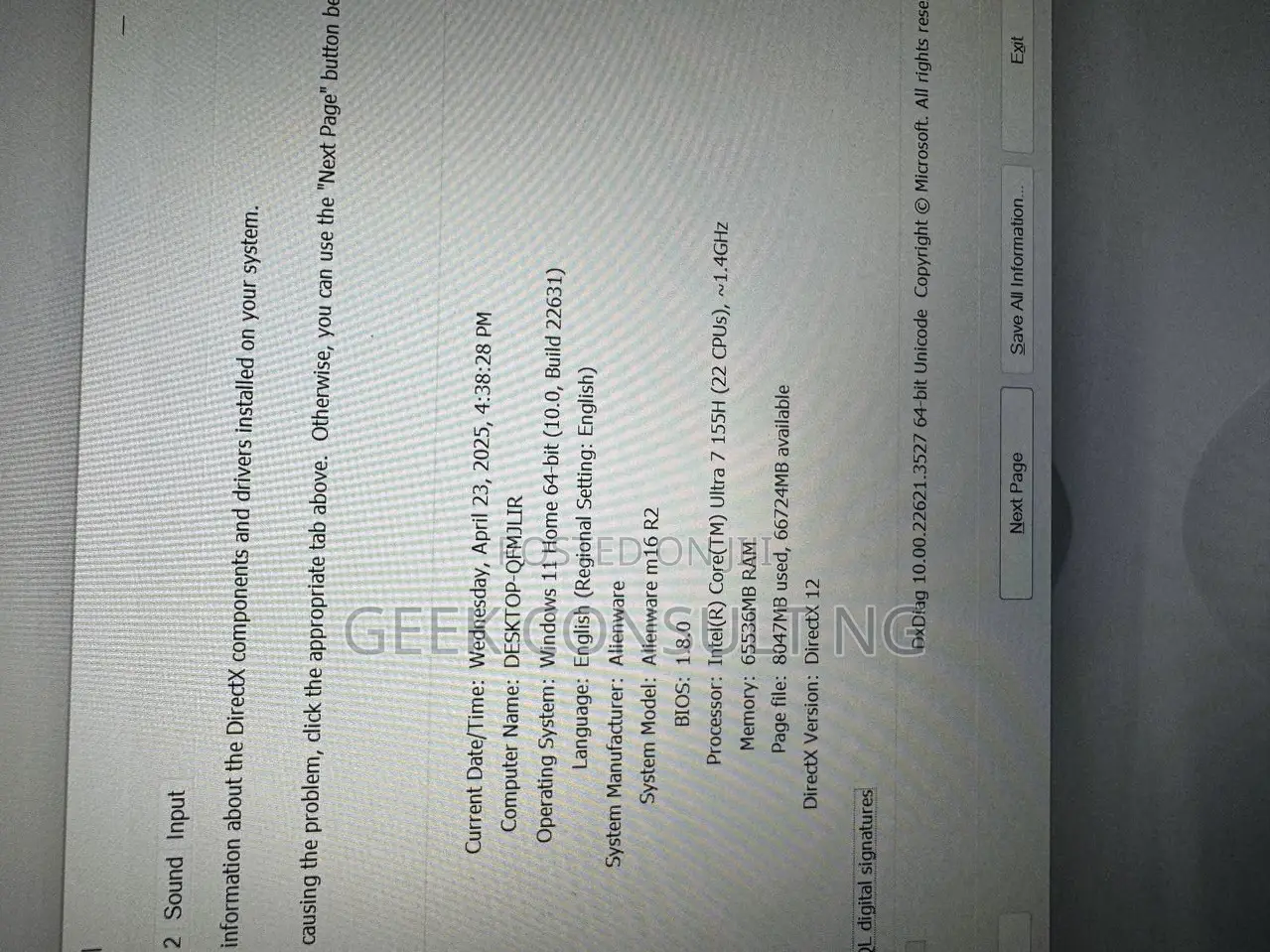 Laptop Dell Alienware M16 R2 16GB Intel Core Ultra 7 SSD 1T
