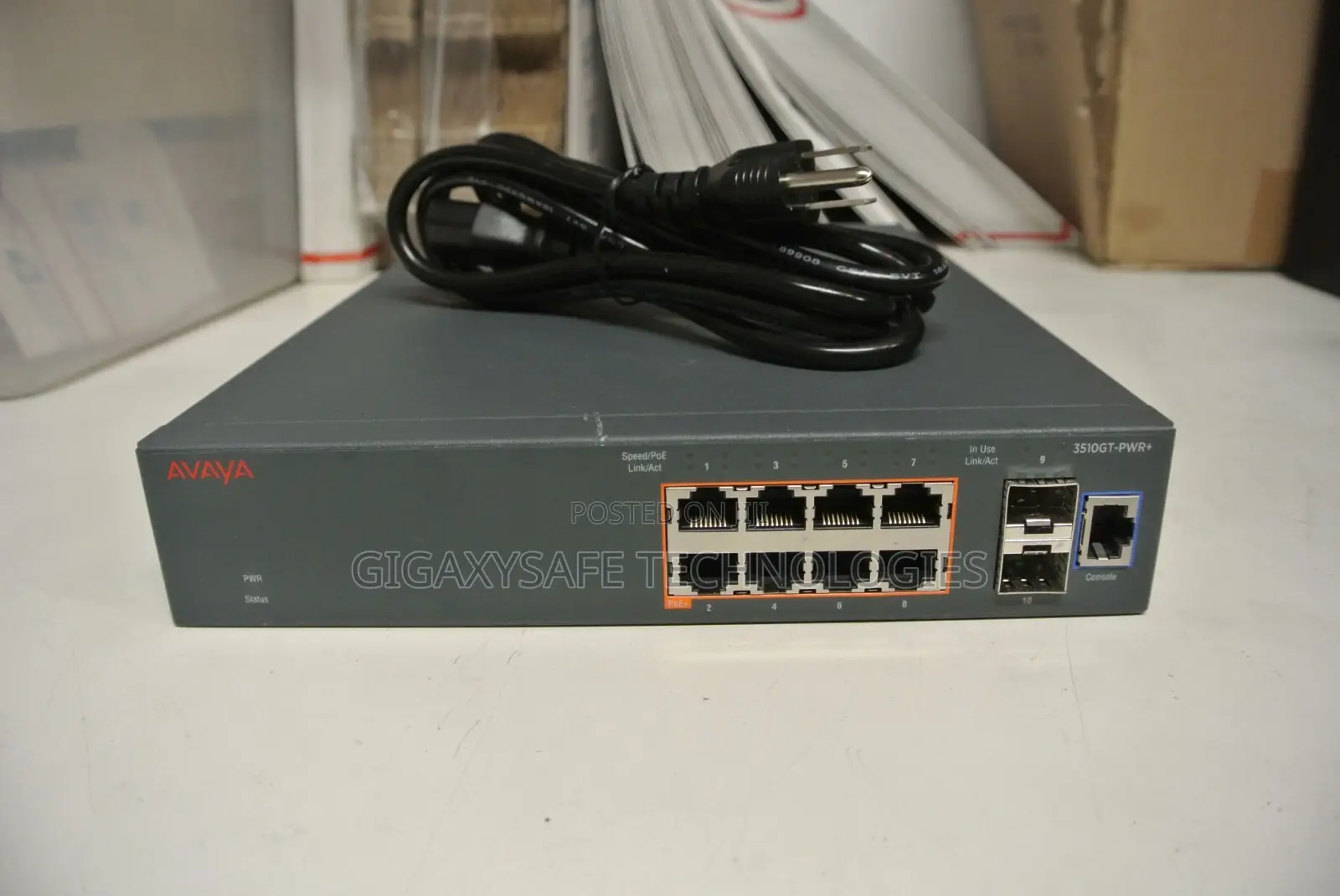 Avaya 3510gt-Pwr+ 8 Port Gigabit Poe+ Switch 170w