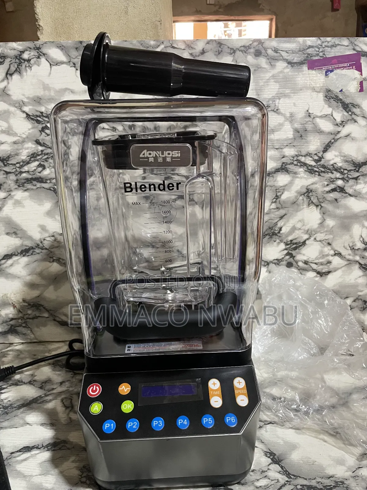 Aonuosi Food Blender Soundproof Enclosure. 2litres