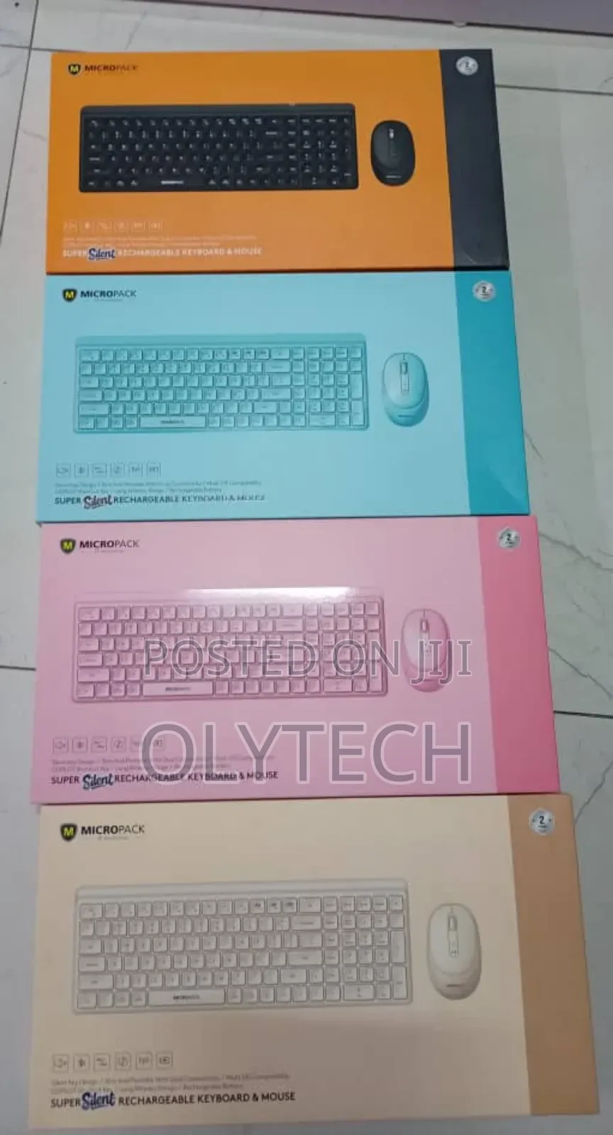 Micropack Km-268w Super Silent Rechargeable Keyboard and Mouse Combo