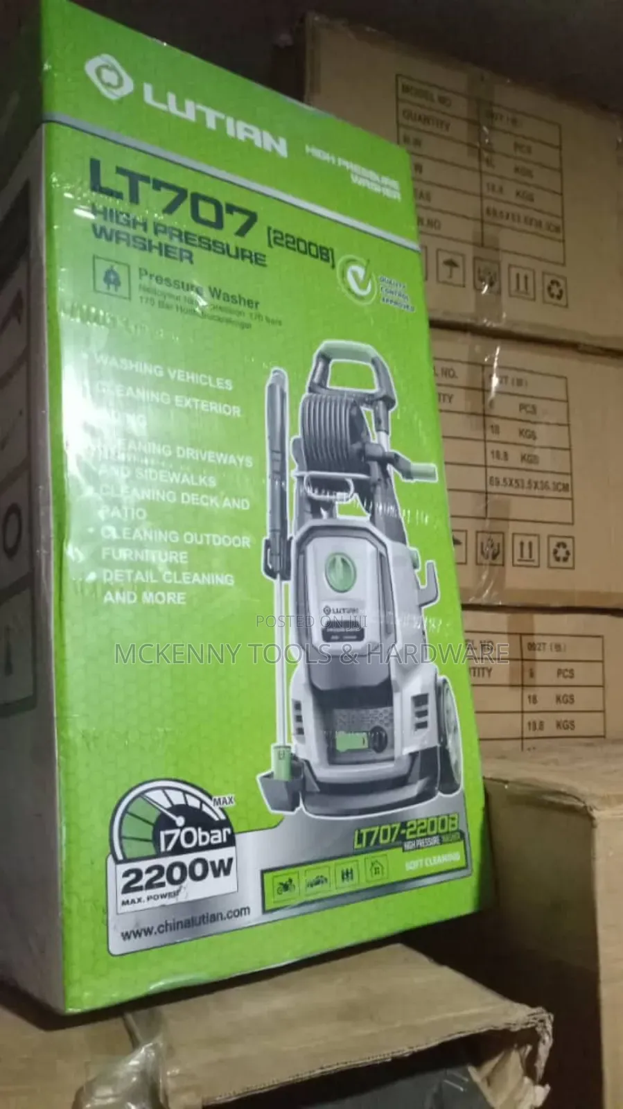Lutian Lt707-2200b High Pressure Washer (2200w | 170 Bar)