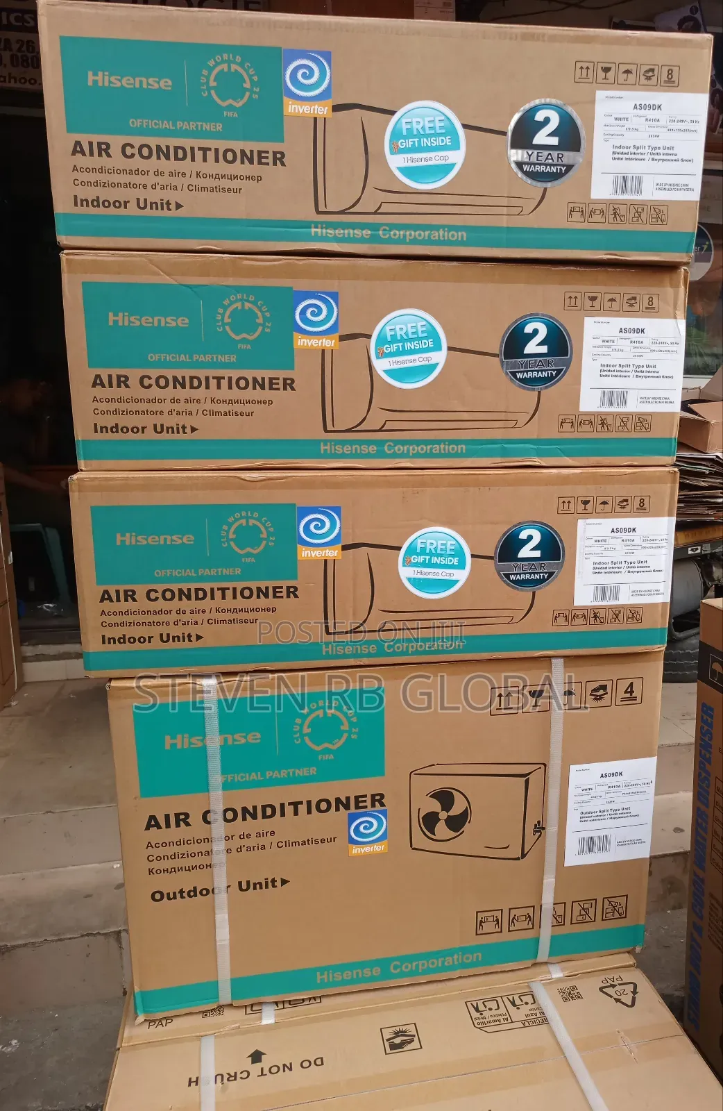 Hisense 1hp Copper Inverter Split Air Conditioner | Inv-dk