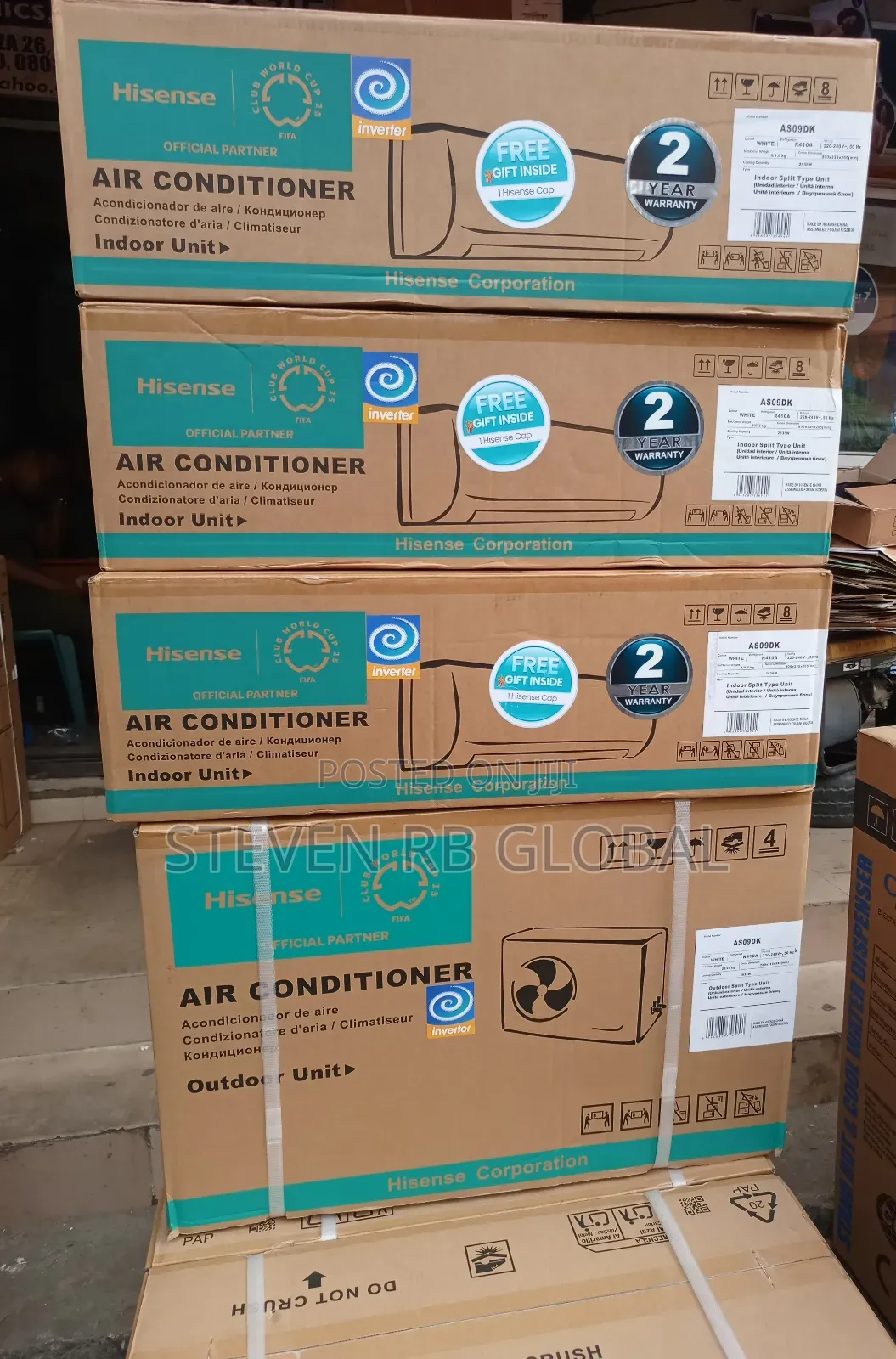 Hisense 1hp Copper Inverter Split Air Conditioner | Inv-dk