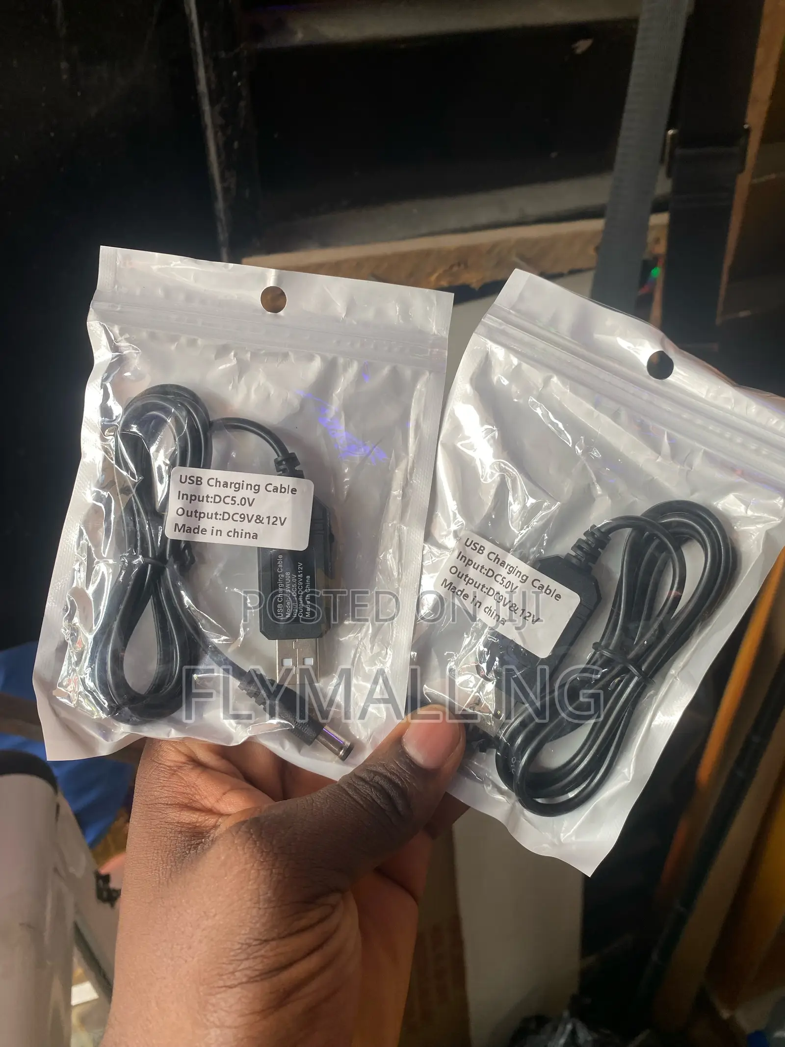 Usb 5v to 12v Dc Voltage Booster Cable Power Bank to Router
