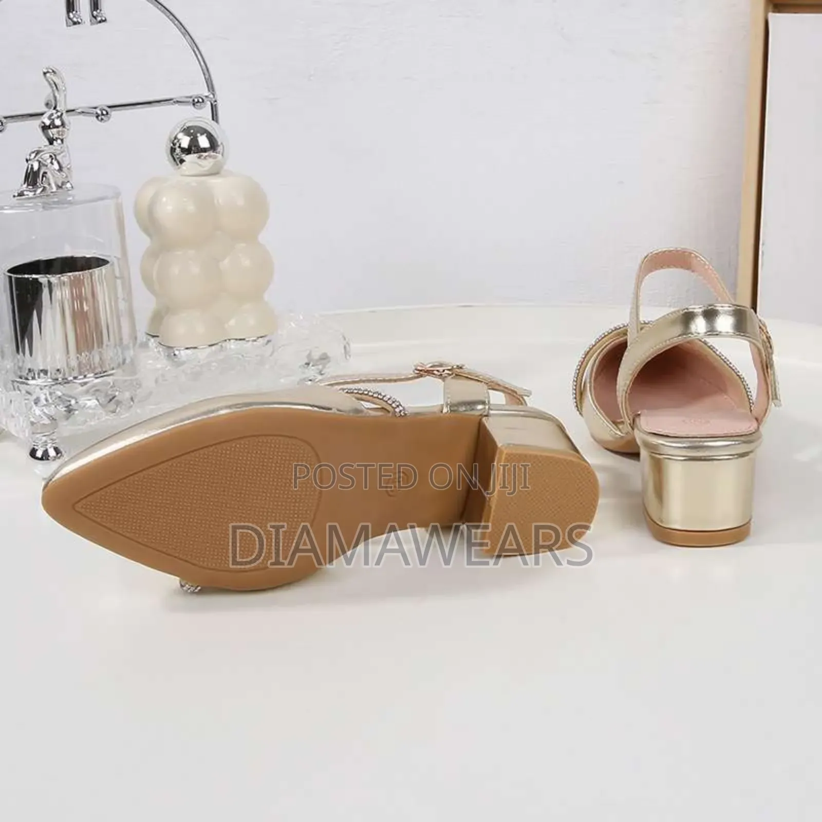 Low Heel Kiddies Slipon Gold