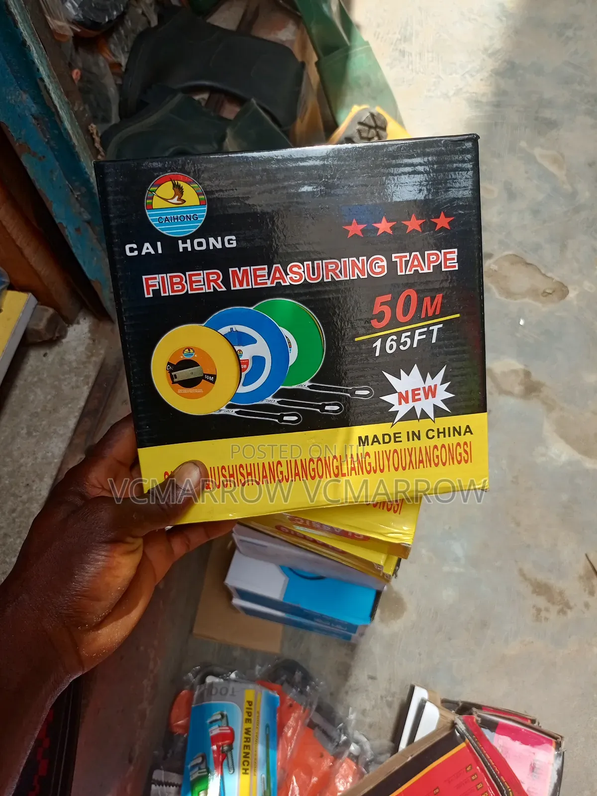 Cai Hong Branded Fiber Measuring Tape,