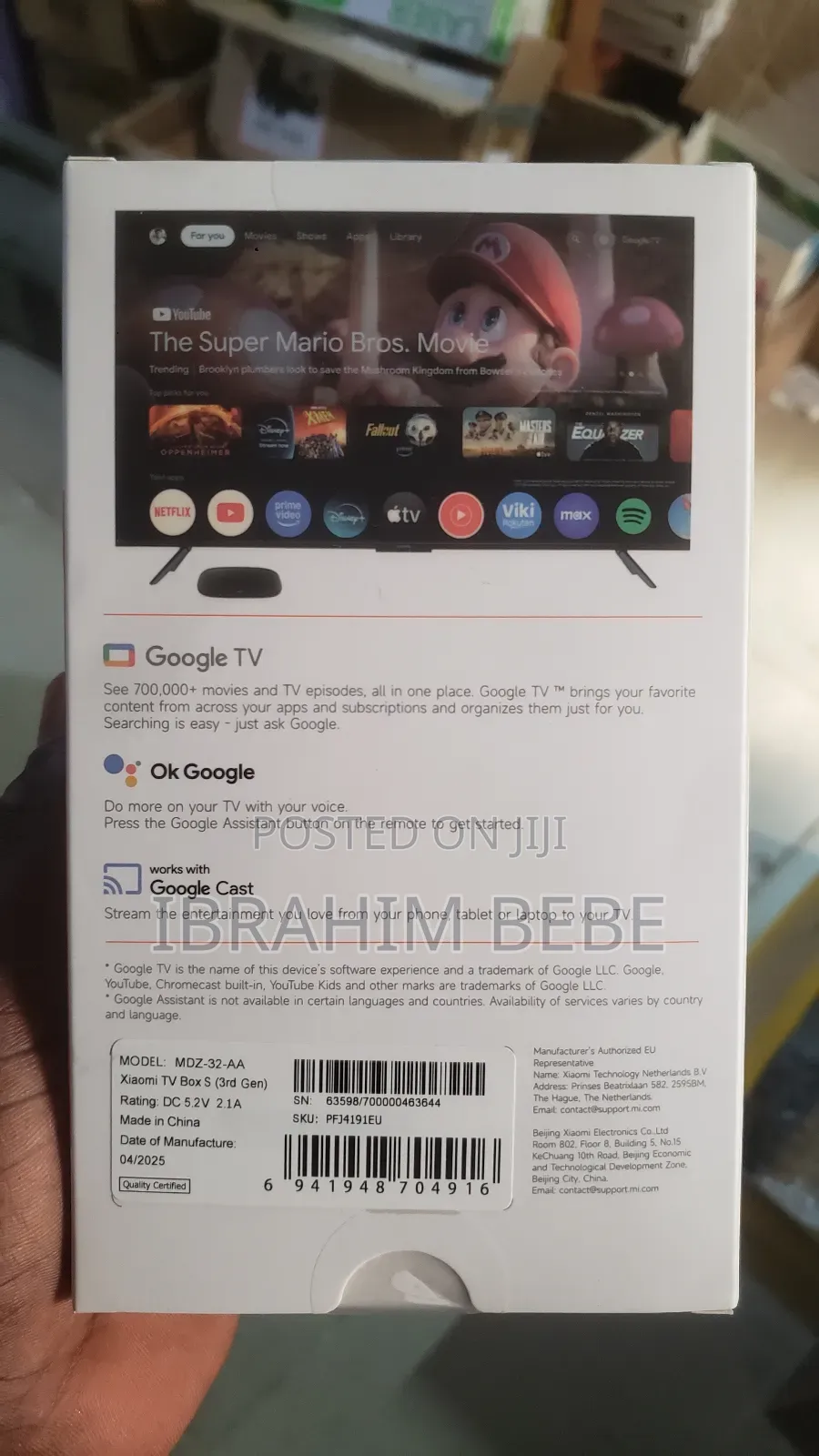 Xiaomi Tv Box S Ultra-Hd 3gen
