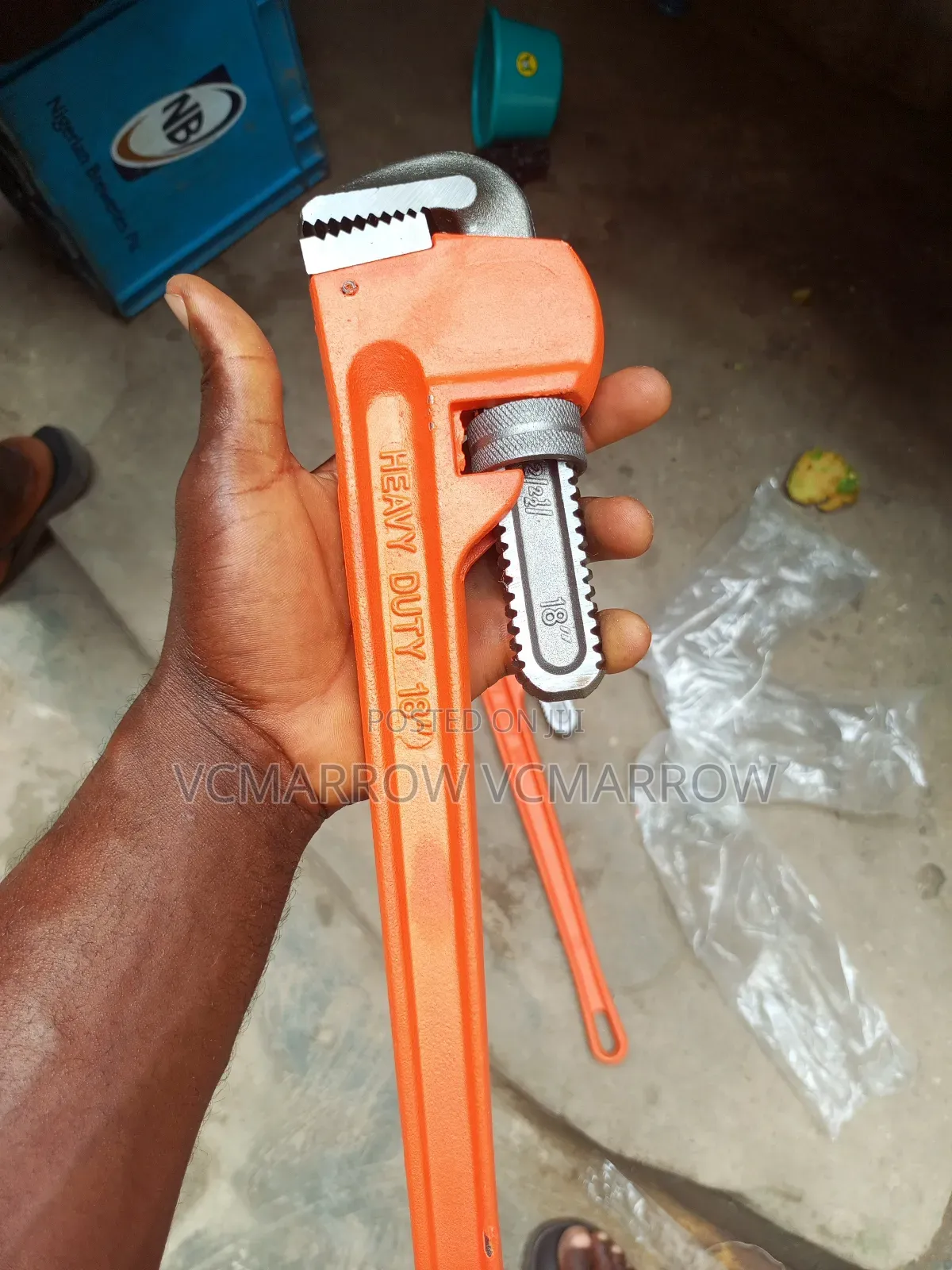 Heavy Duty 18" Pipe Wrench, A