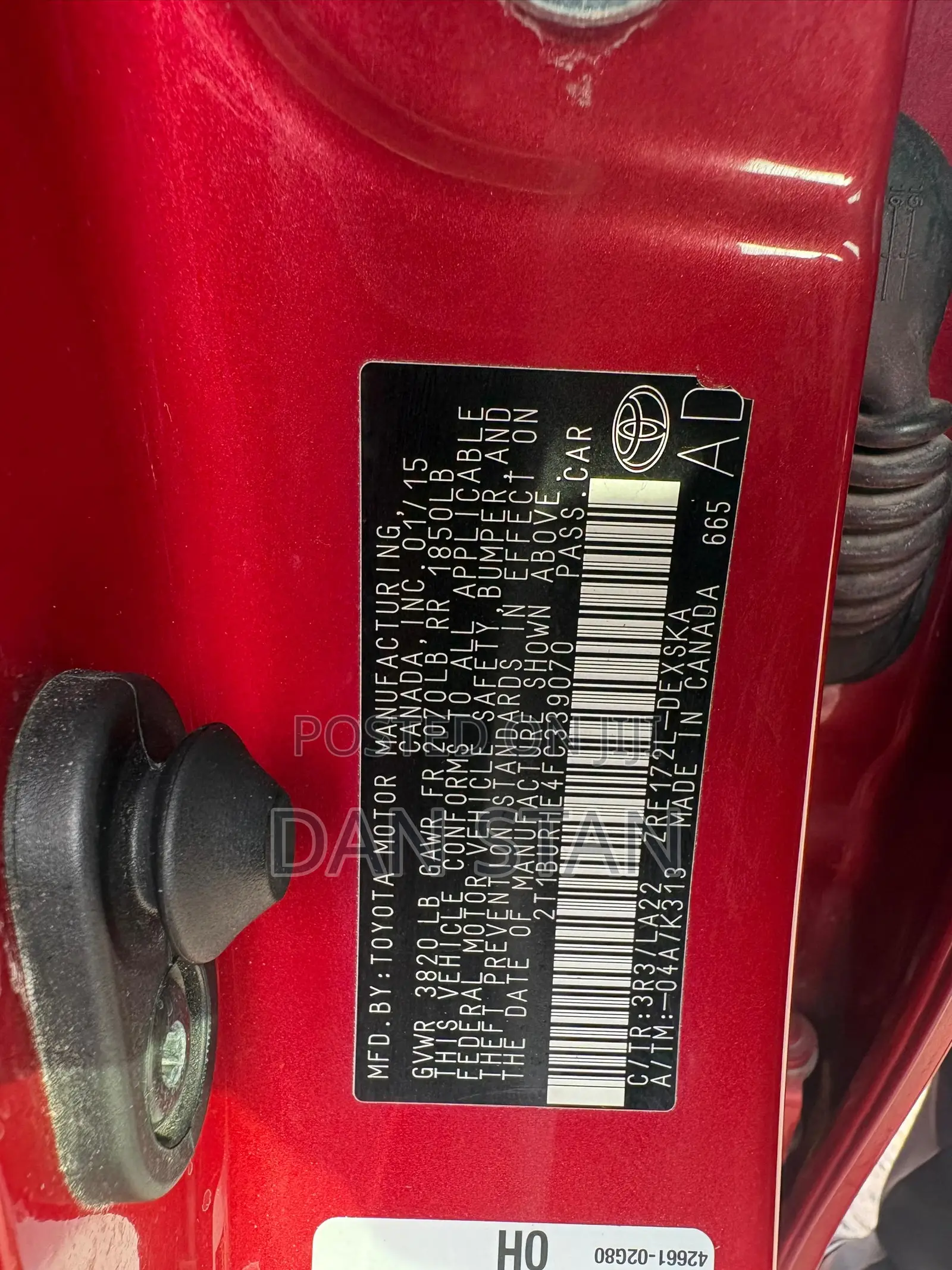 Toyota Corolla 2015 Red