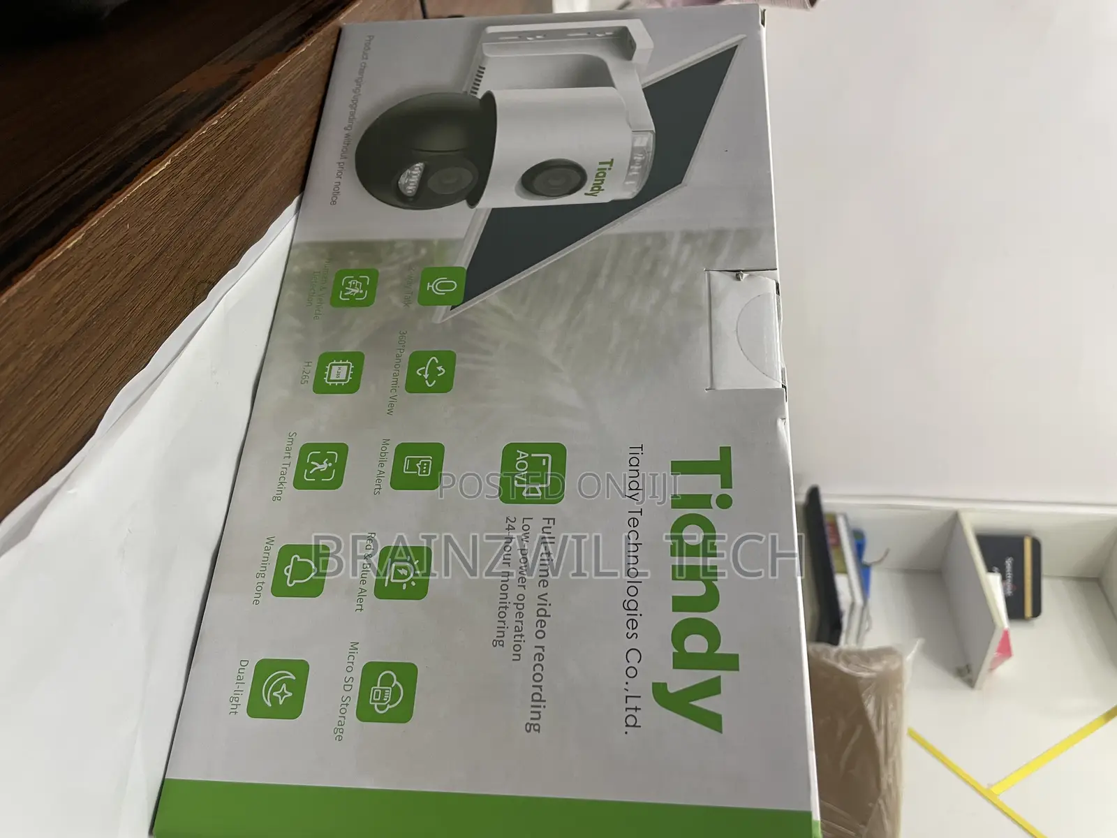 Tiandy Aov Wifi/4g Solar Dual Lens Camera (Tc-H363n)