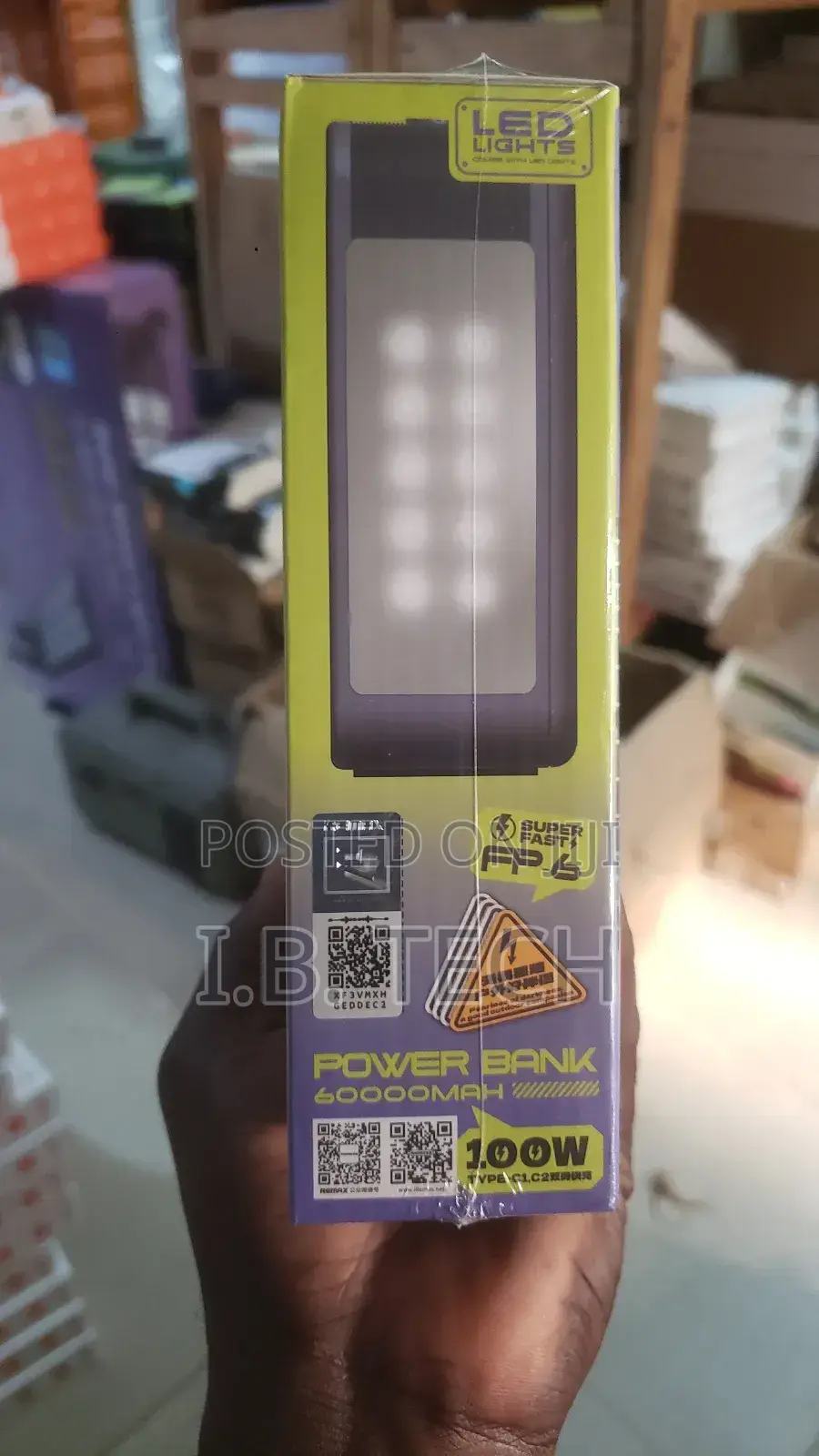 Remax Fp-6 60000mah 100w Laptop and Phone Power Bank With Led Light