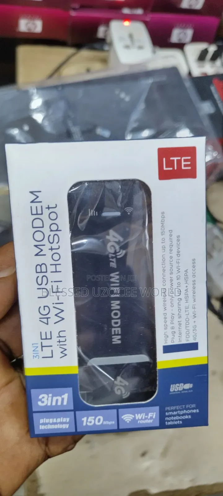 3in1 4glte Usb Modem With Wifi Hotspot 150mbps Connect 10devices Once