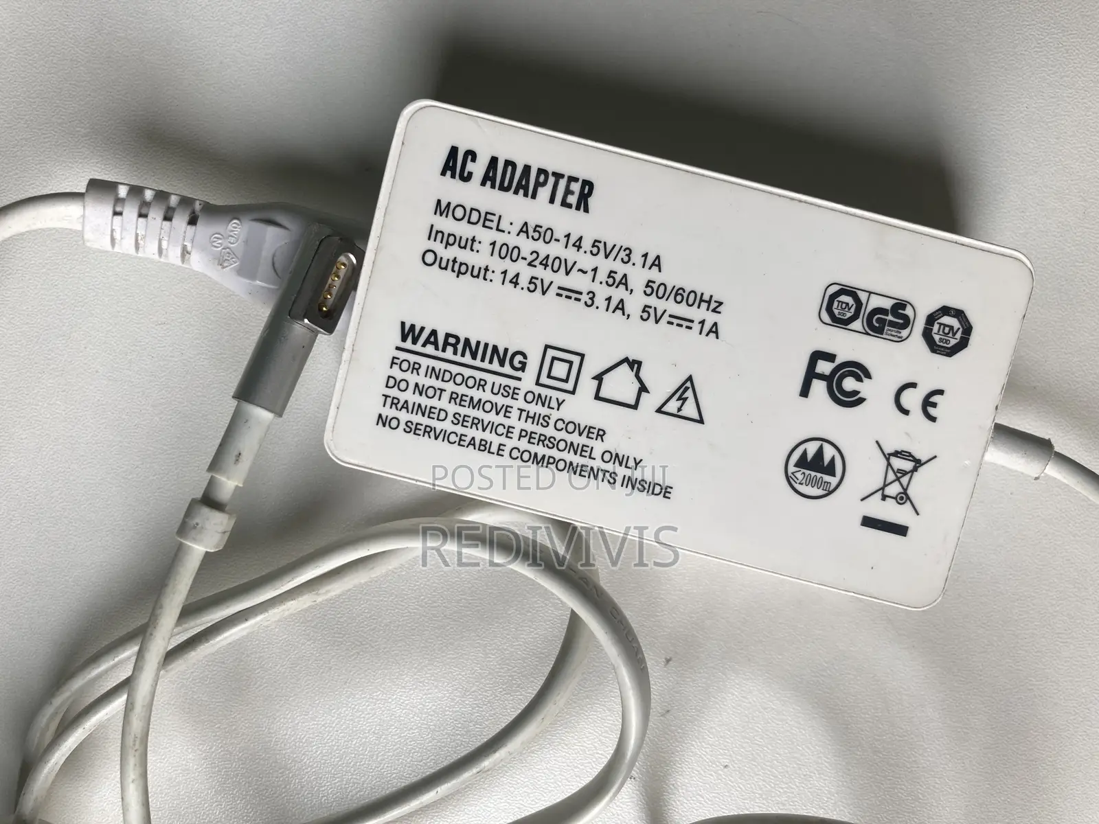 Model A50-14.5v/3.1a Ac Adapter