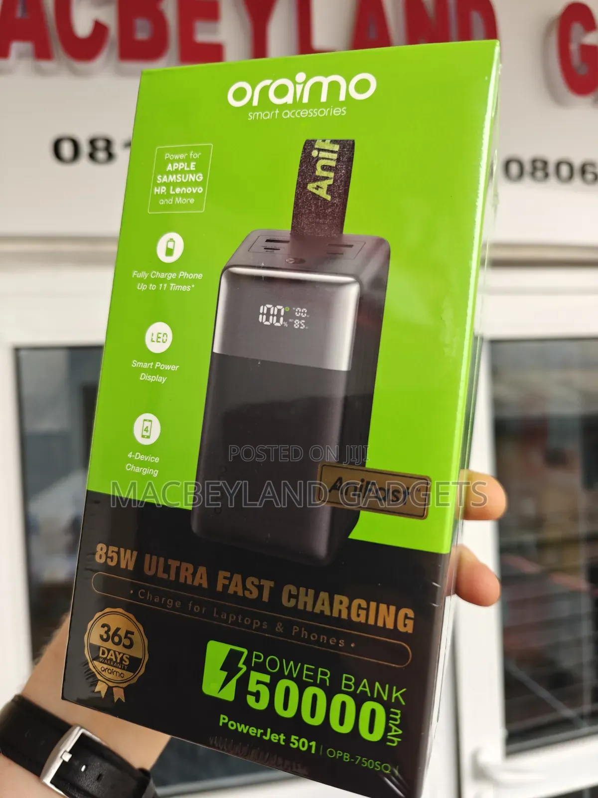 Oraimo Power Jet 501, 50,000mah Power Bank 85 Watts, Brand New Sealed