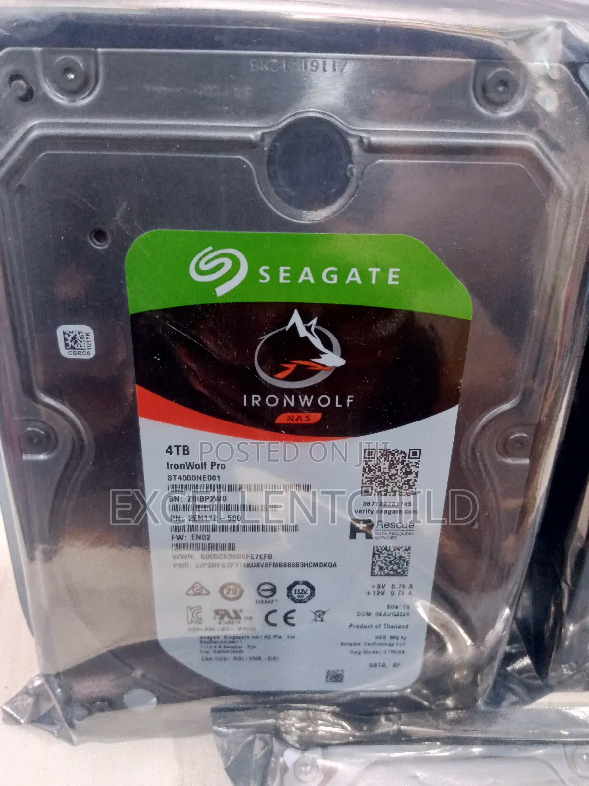 4tb Seagate Ironwolf Sata HDD Desktop