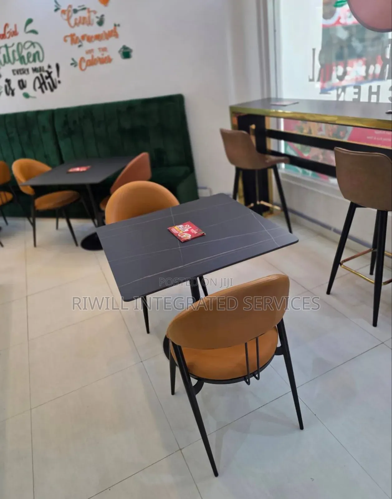 Marble Table and Two Chairs