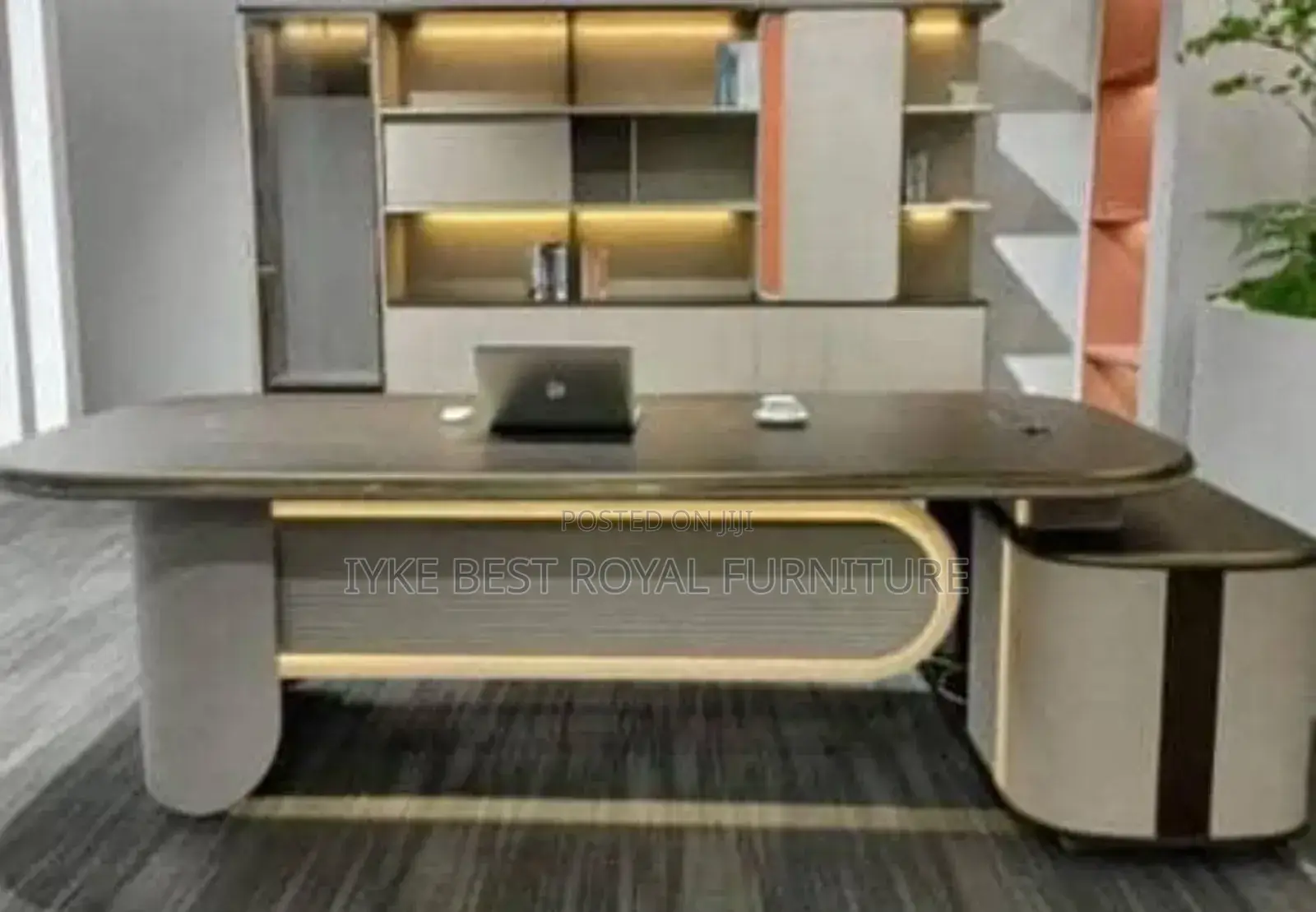 High Classic Office Executive Table With Extension