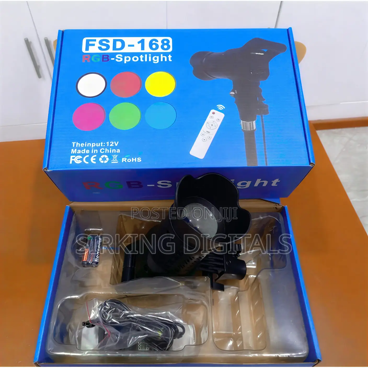 Led Lighting FSD-168 RGB Spotlight With Tripod Stand