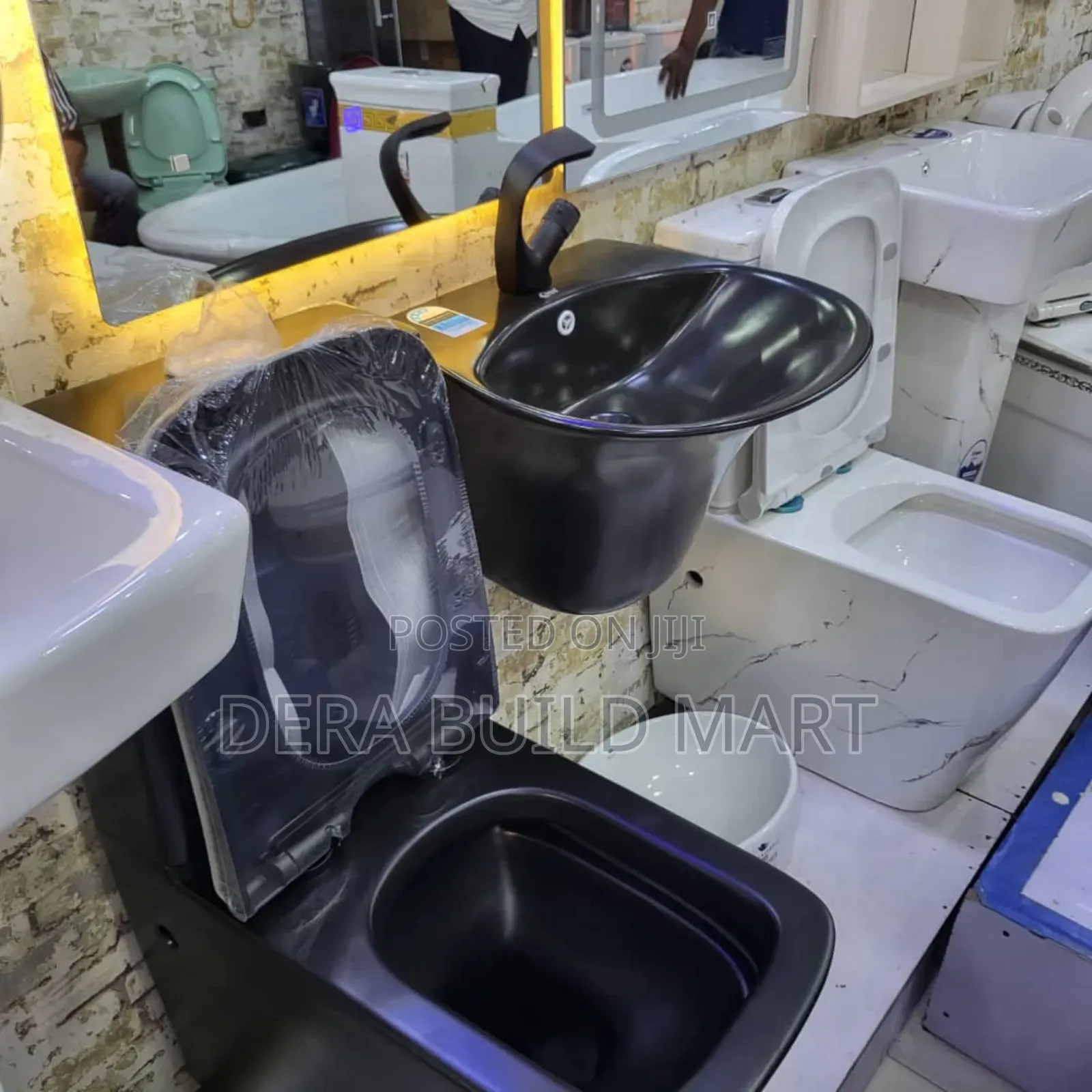 Luxury Matte Black Bathroom Set