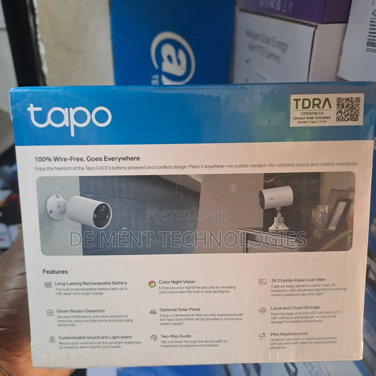 Tp-Link Tapo C410 Smart Wire-Free Indoor/Outdoor Security Camera