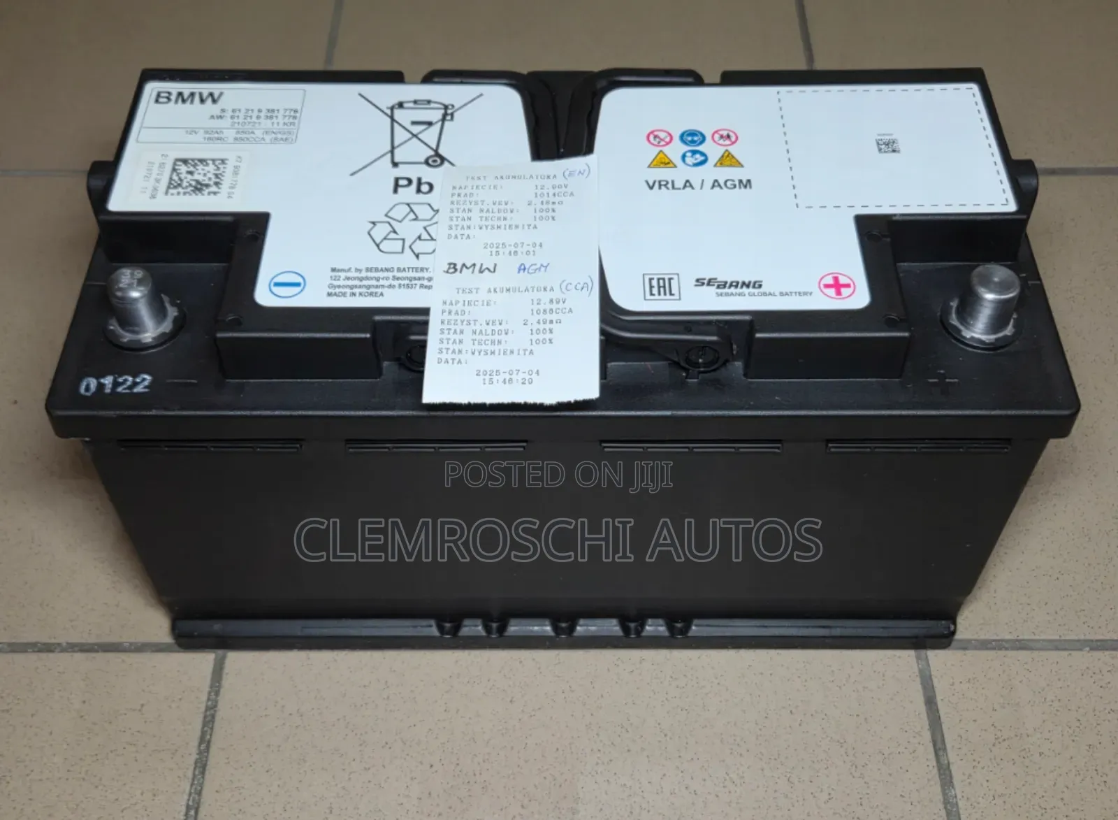 High Quality Certified Complete Brand New Battery BMW Cars.