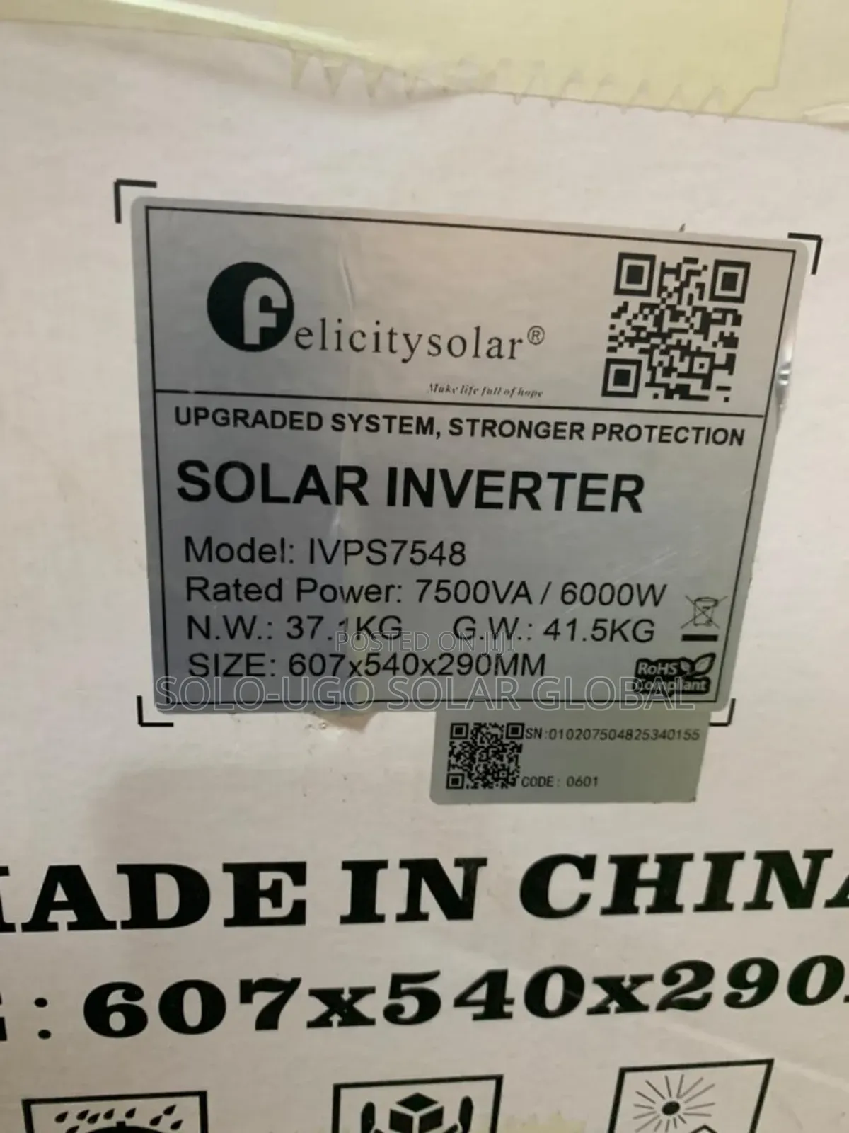 7.5kva 48v Felicity Non Hybrid Solar System