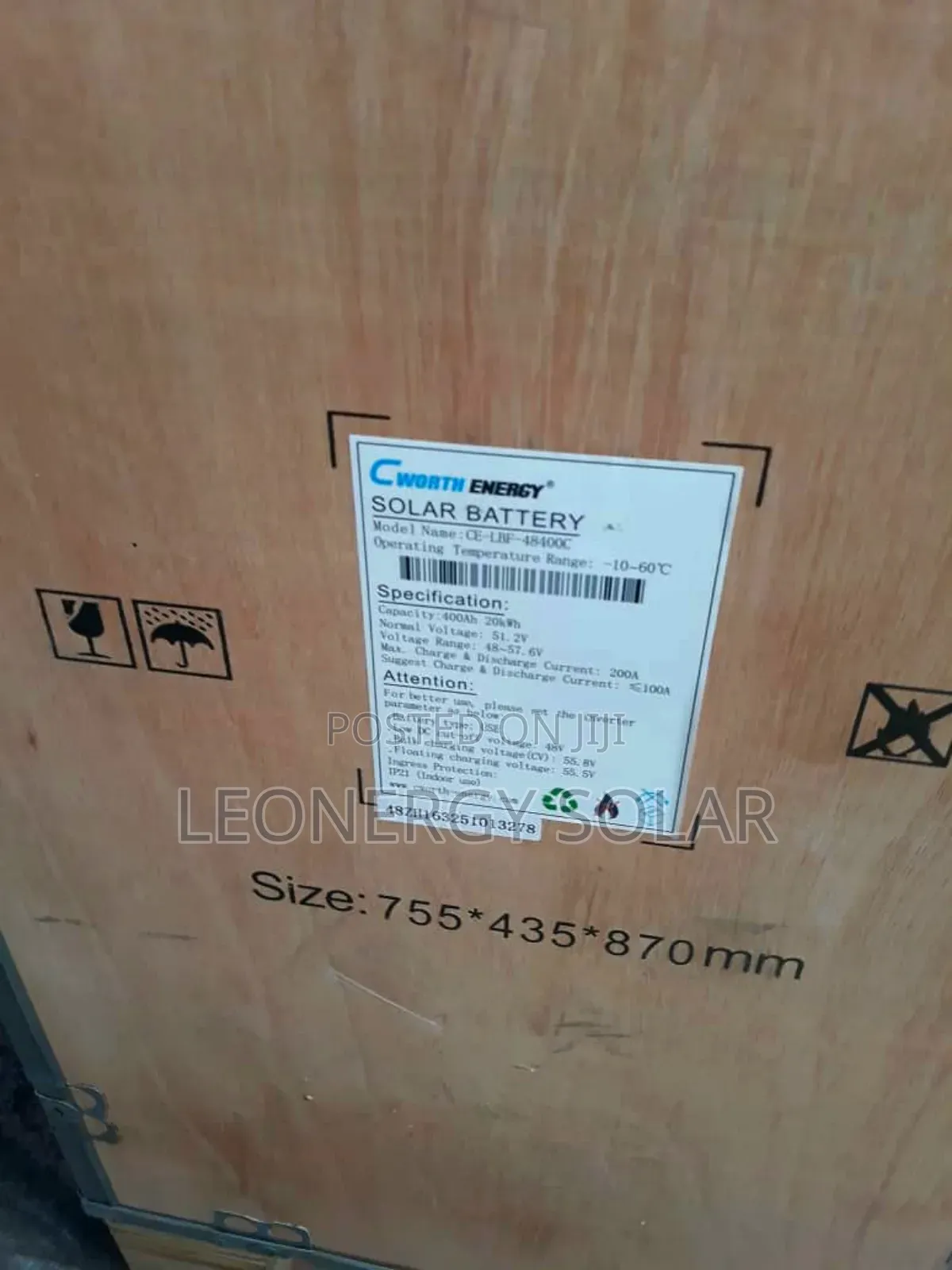 Cworth 20kwh 48v Lithium Battery (5 Years Warranty)