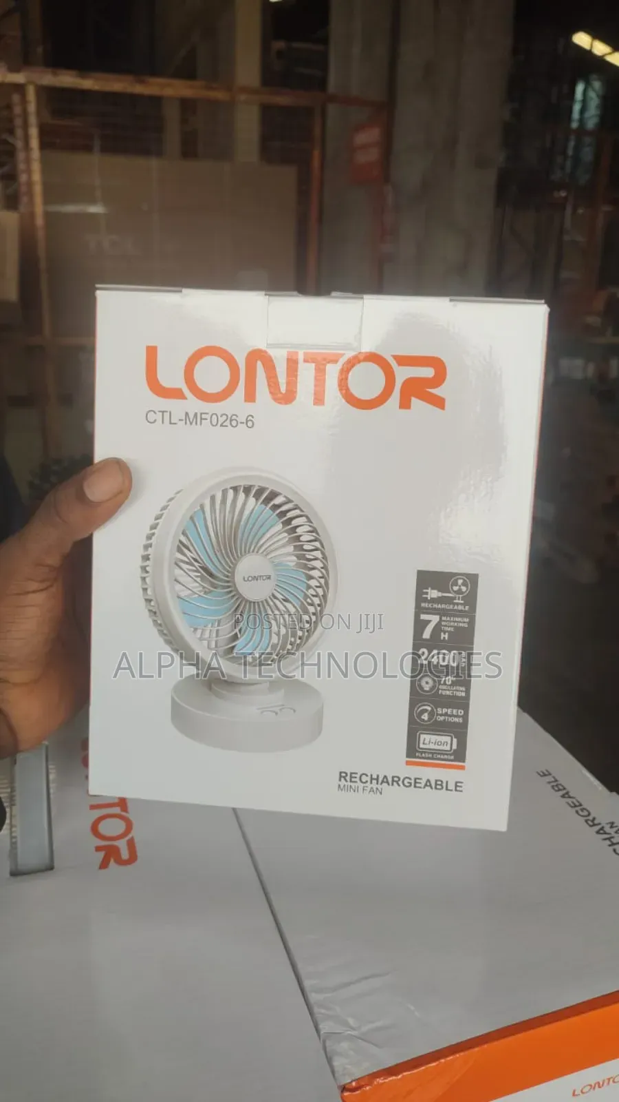 Mini Rechargeable Portable Lontor Hand Fan