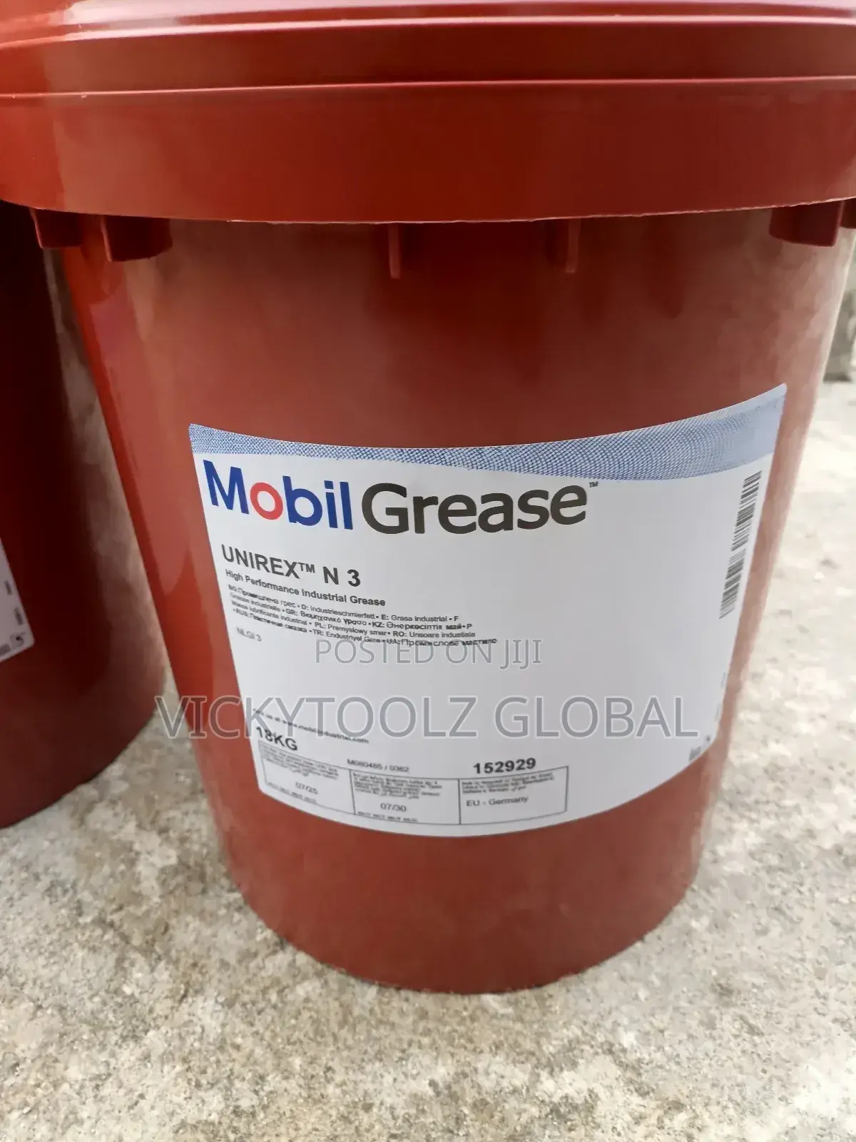 Mobil Grease Unirex N3 Industrial Grease (18kg)