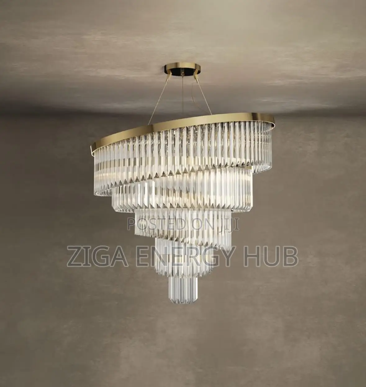 4 Steps Crystal Chandelier