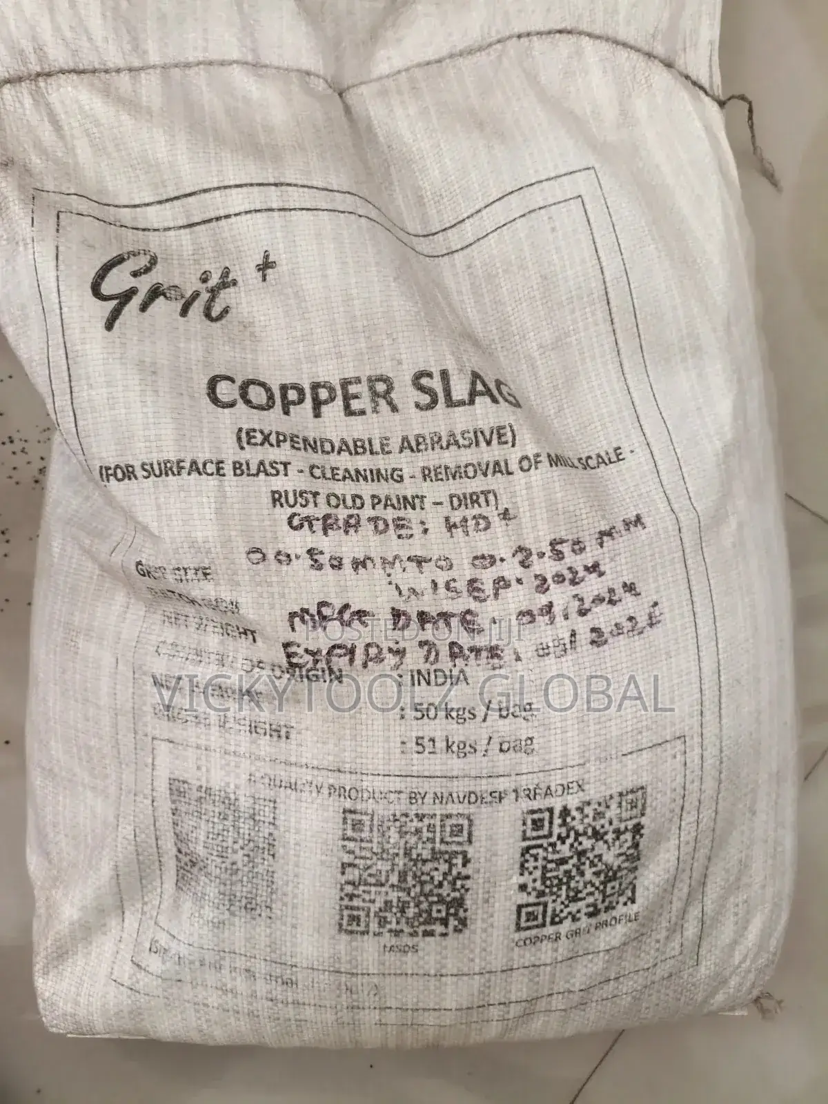 Copper Slag Grit (Expandable Abrasive) 50kg