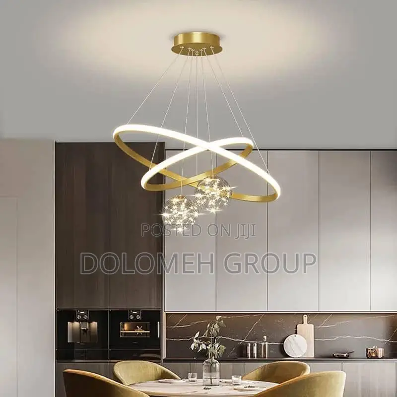 Luxury Nordic Glass Chandelier Gold