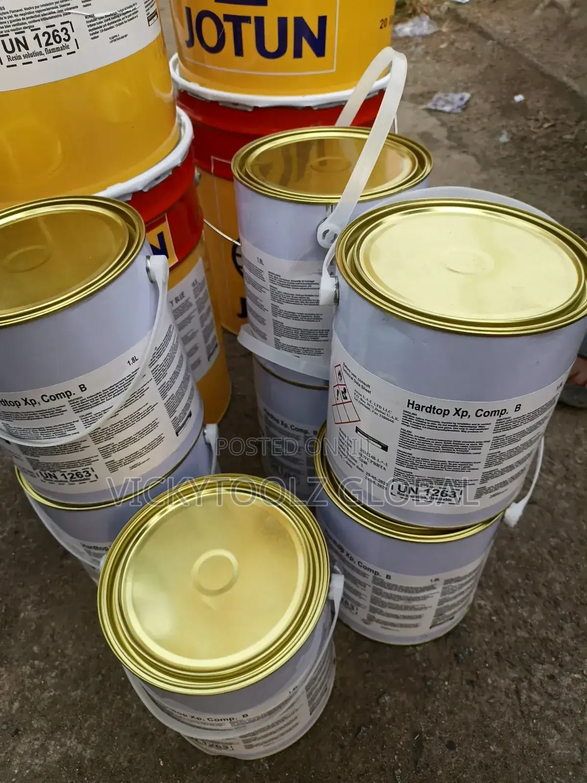 Jotun Marine Paint Hardtop Xp, Ral 5015 Sky Blue Polyurethane Paint.