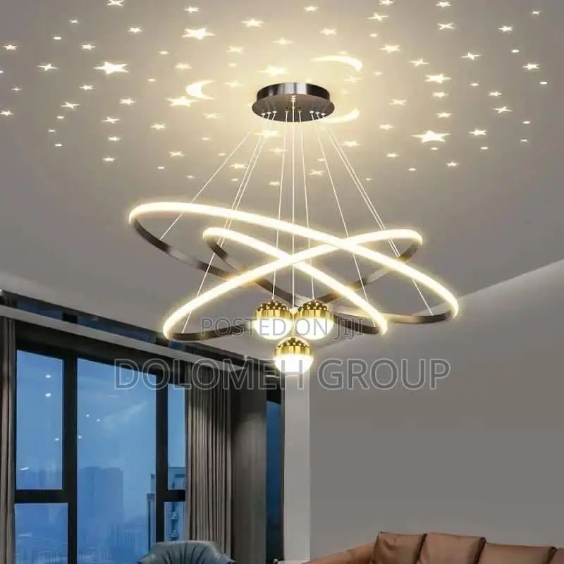 3 Step Chandelier With Star Reflections 800mm