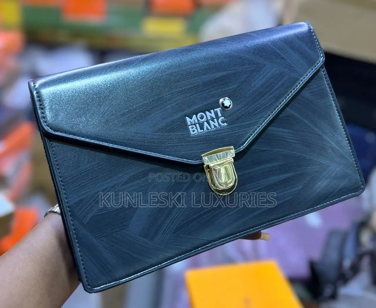 Original Mont Blanc Designer Purse Collection For Men