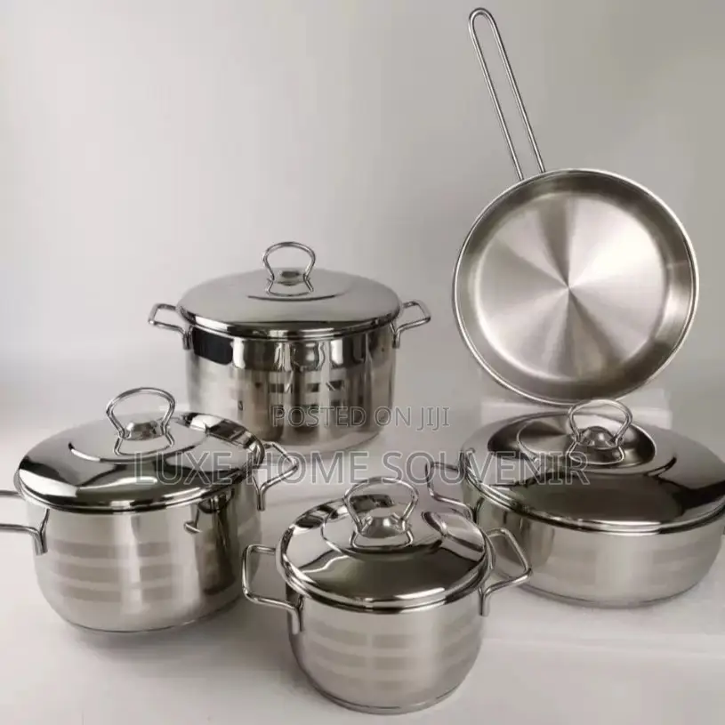 9pcs Stainless Steel Cooking Pot