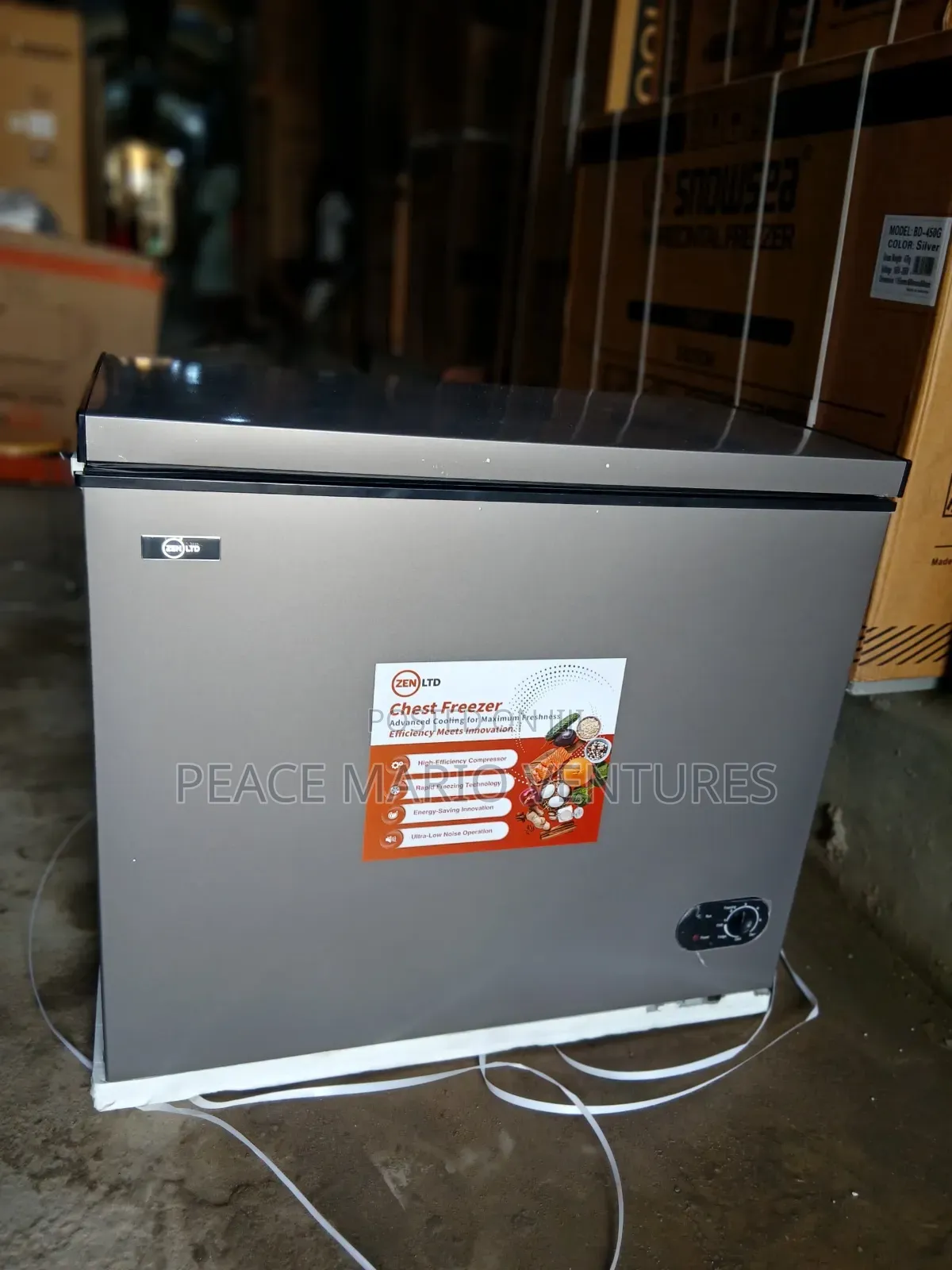 Quality Deep Freezer Zen Ltd 200litres, With Transparent Glass 3years