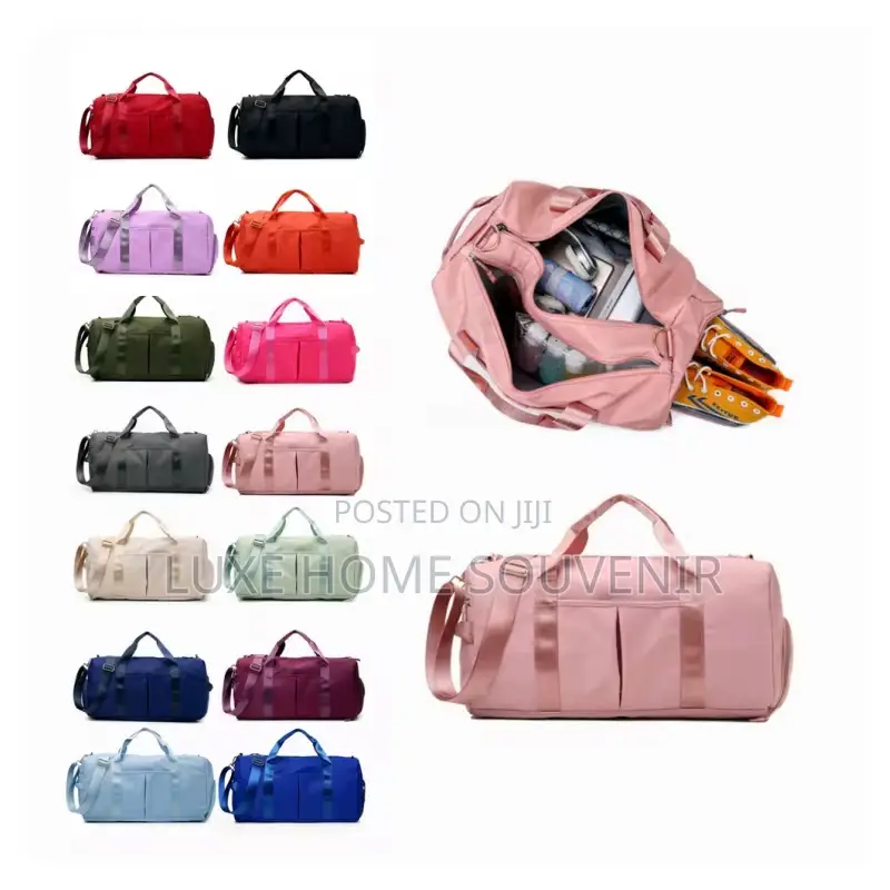 Waterproof Gym Sport Bag With Shoe Slot / Travel Bag