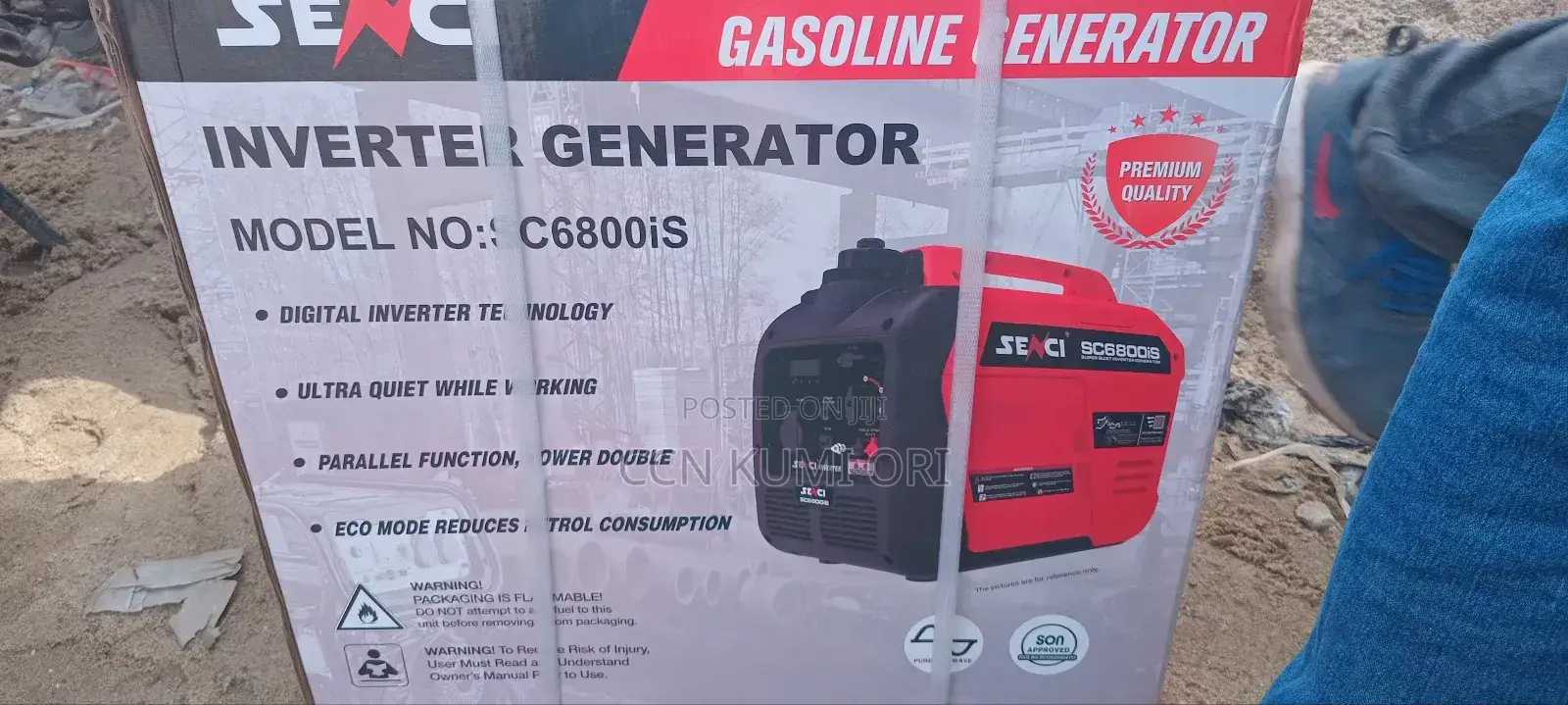 Senci Inverter Generator 4kva. Low Fuel Consumption.