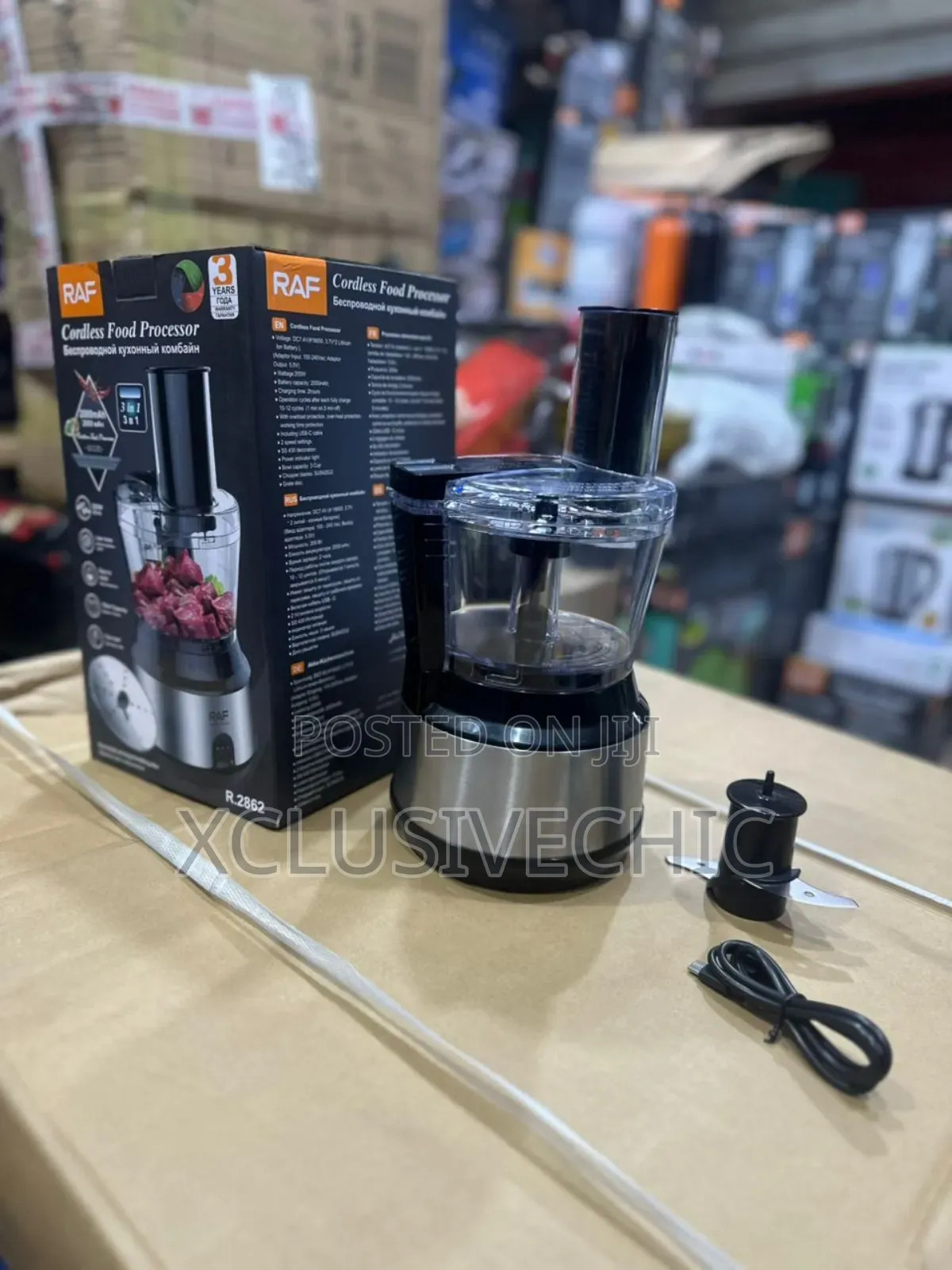 Raf Rechargeable 3 in 1 Food Processor