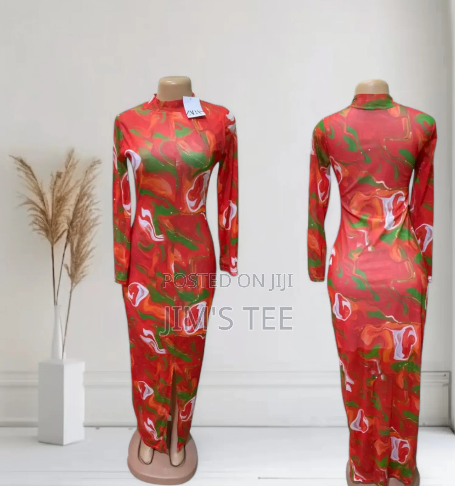 Flower Mesh Long Gowns