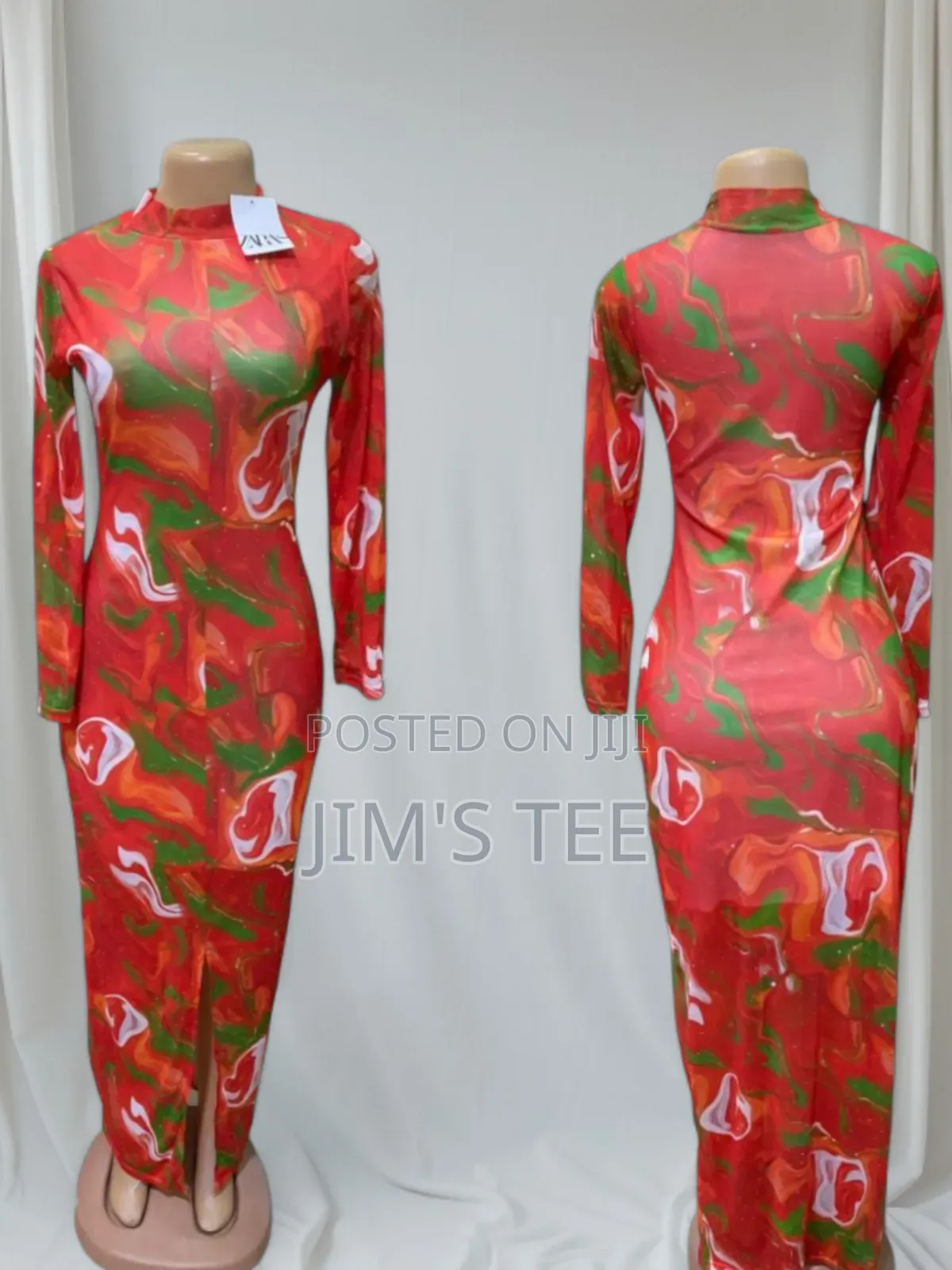 Flower Mesh Long Gowns