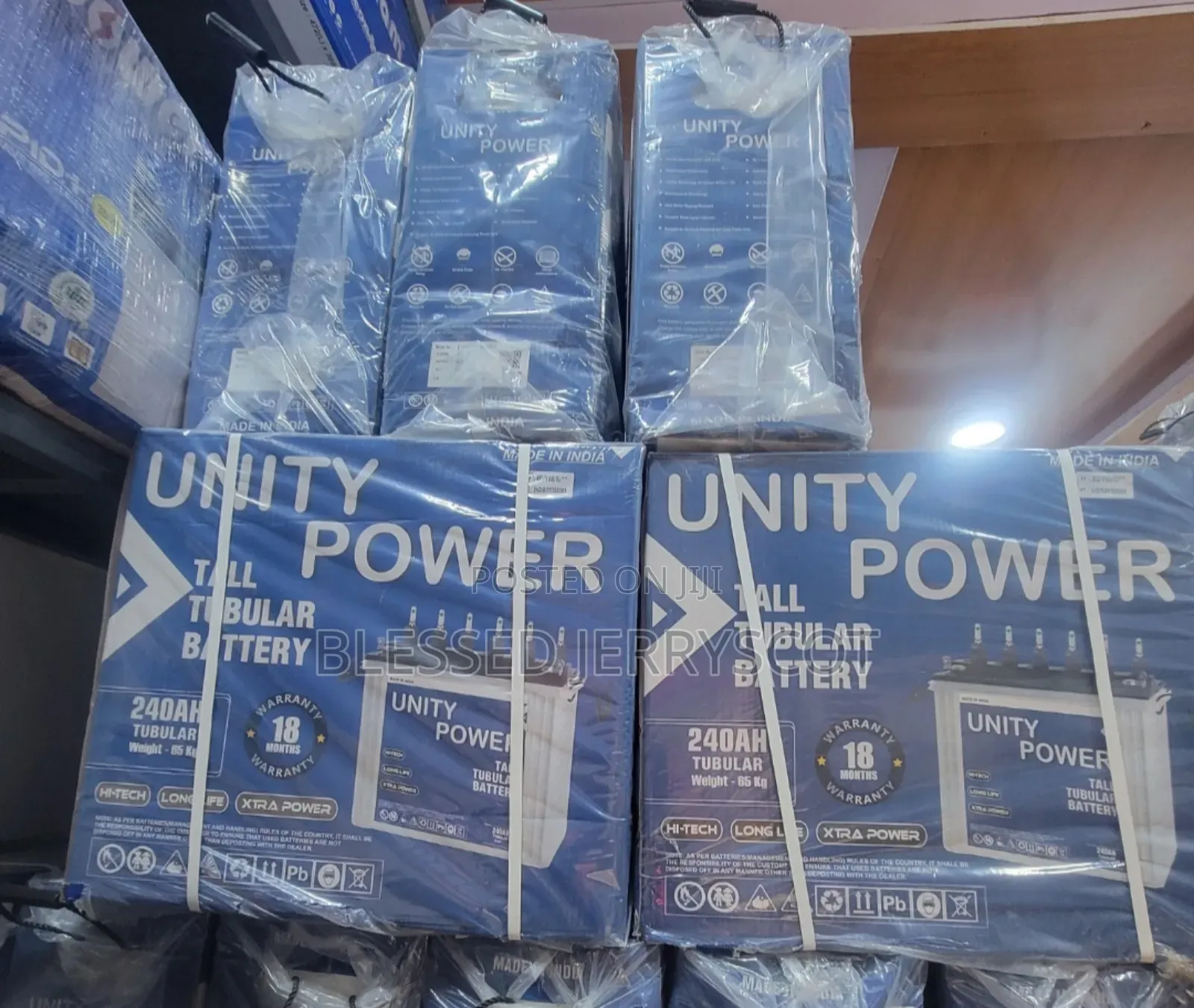 Unity Power 240ah 12v Tall Tubular Solar Inverter Batteries In Stock.