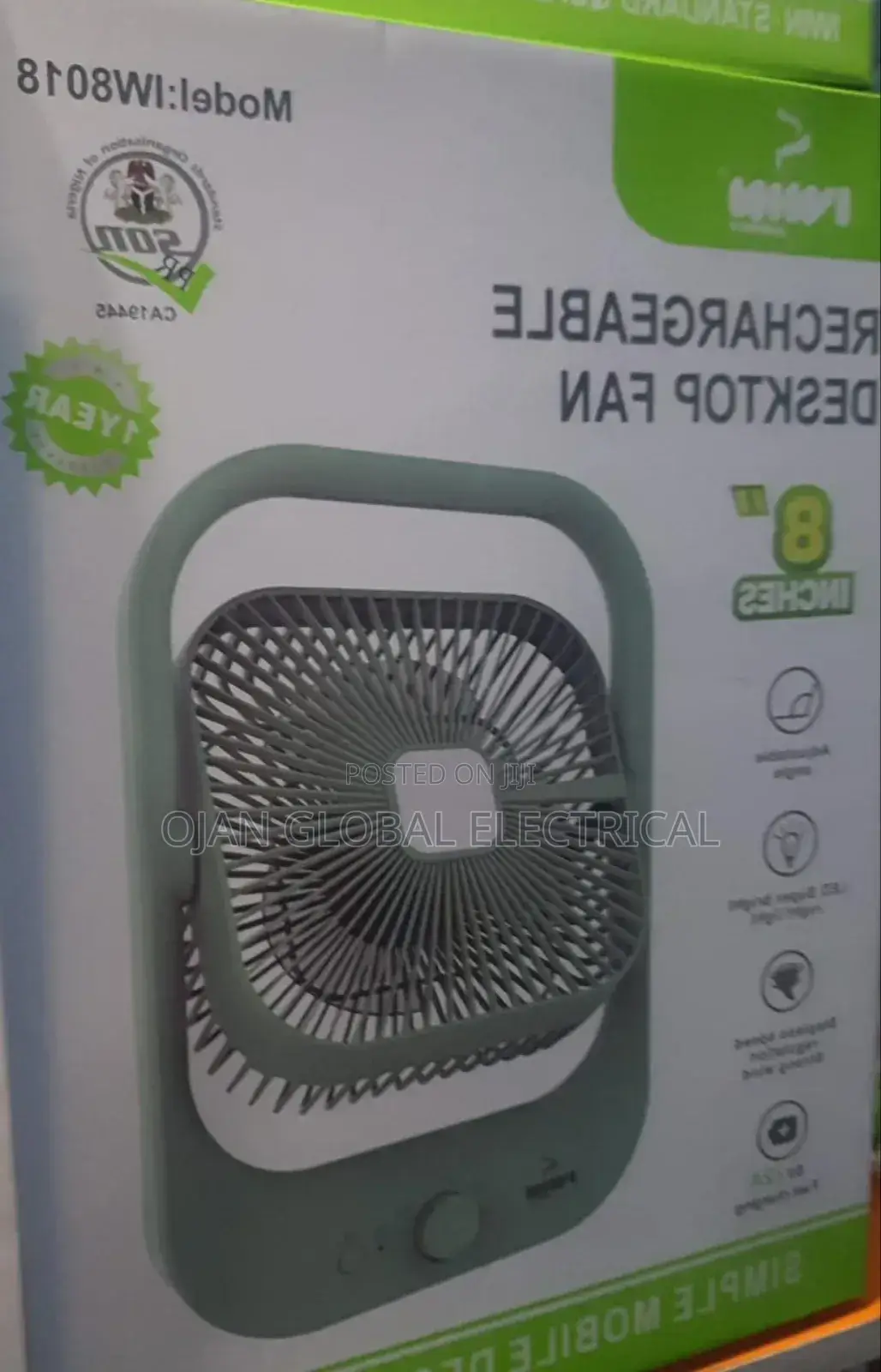 Iwin Rechargeable Fan
