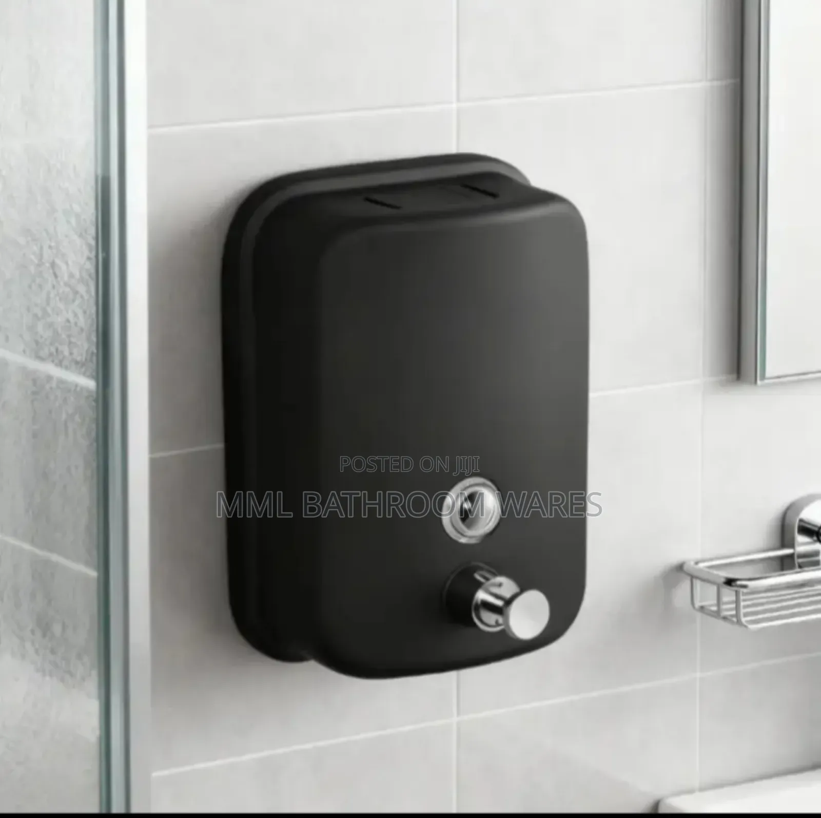 Black Soap Dispensers With Manual Pump