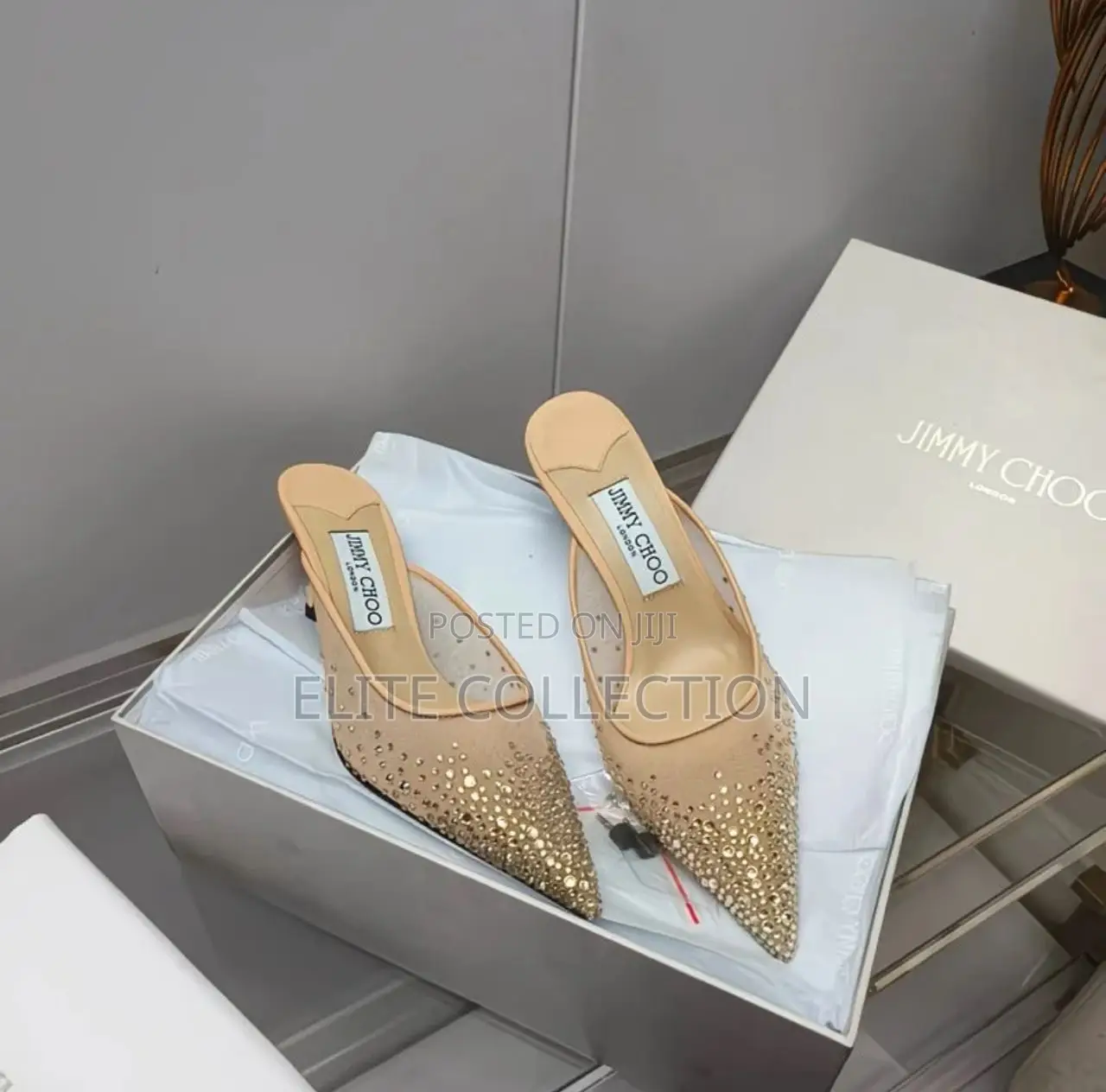 Jimmy Choo Luxury Half Shoe Heel Size: 37-42