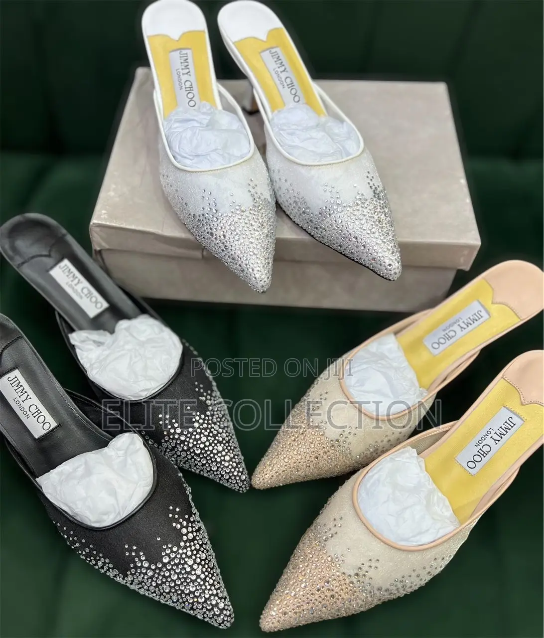 Jimmy Choo Luxury Half Shoe Heel Size: 37-42