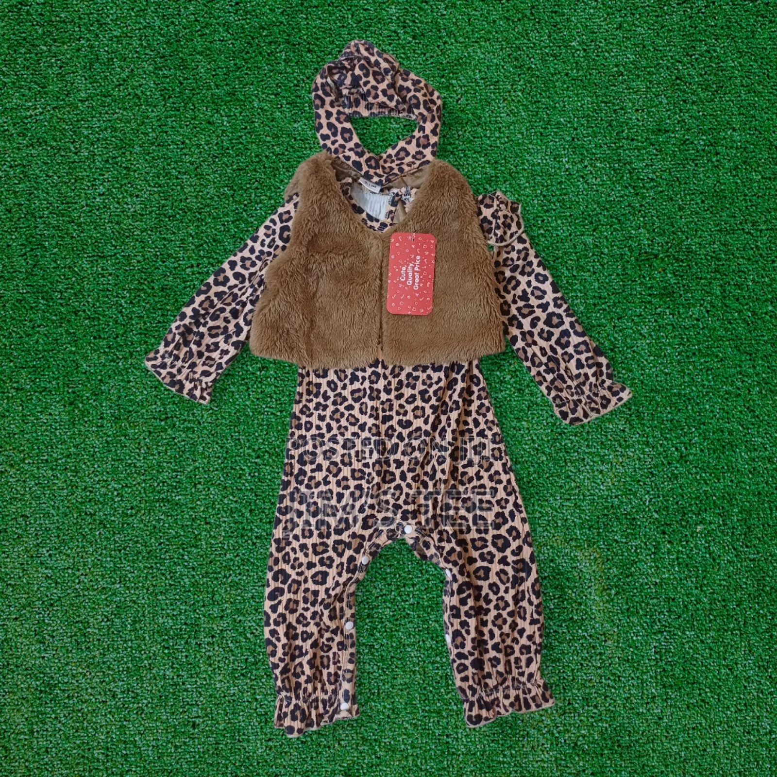 Baby 2pcs Sets With Head Band and Jumpsuits